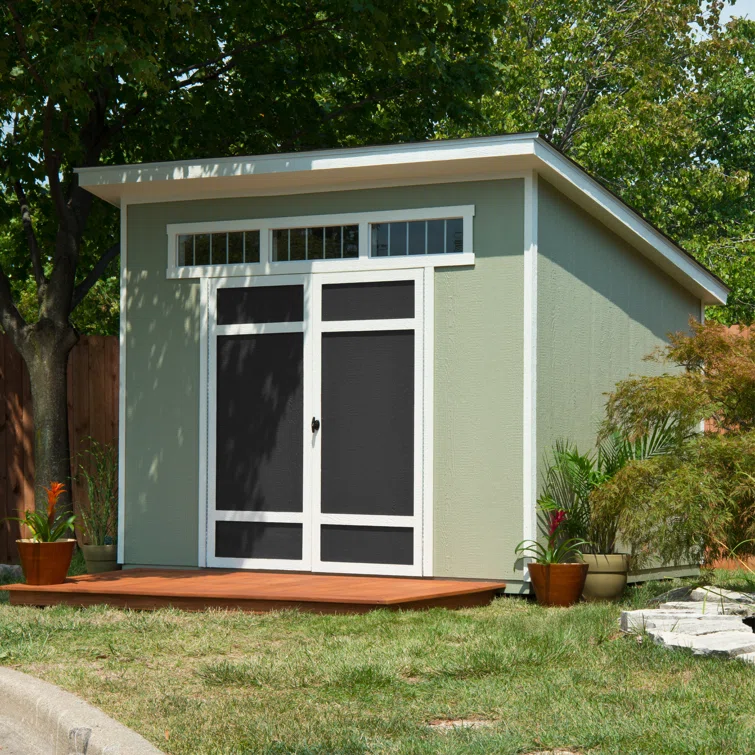 WAYFAIR Olympia Do-It Yourself 7.5 Ft. W X 10 Ft. D Manufactured Wood Storage Shed