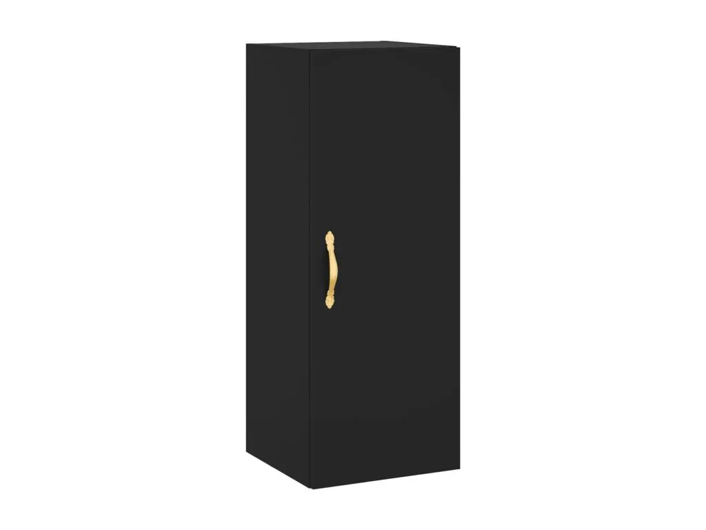 Armario de pared negro 34.5x34x90 cm