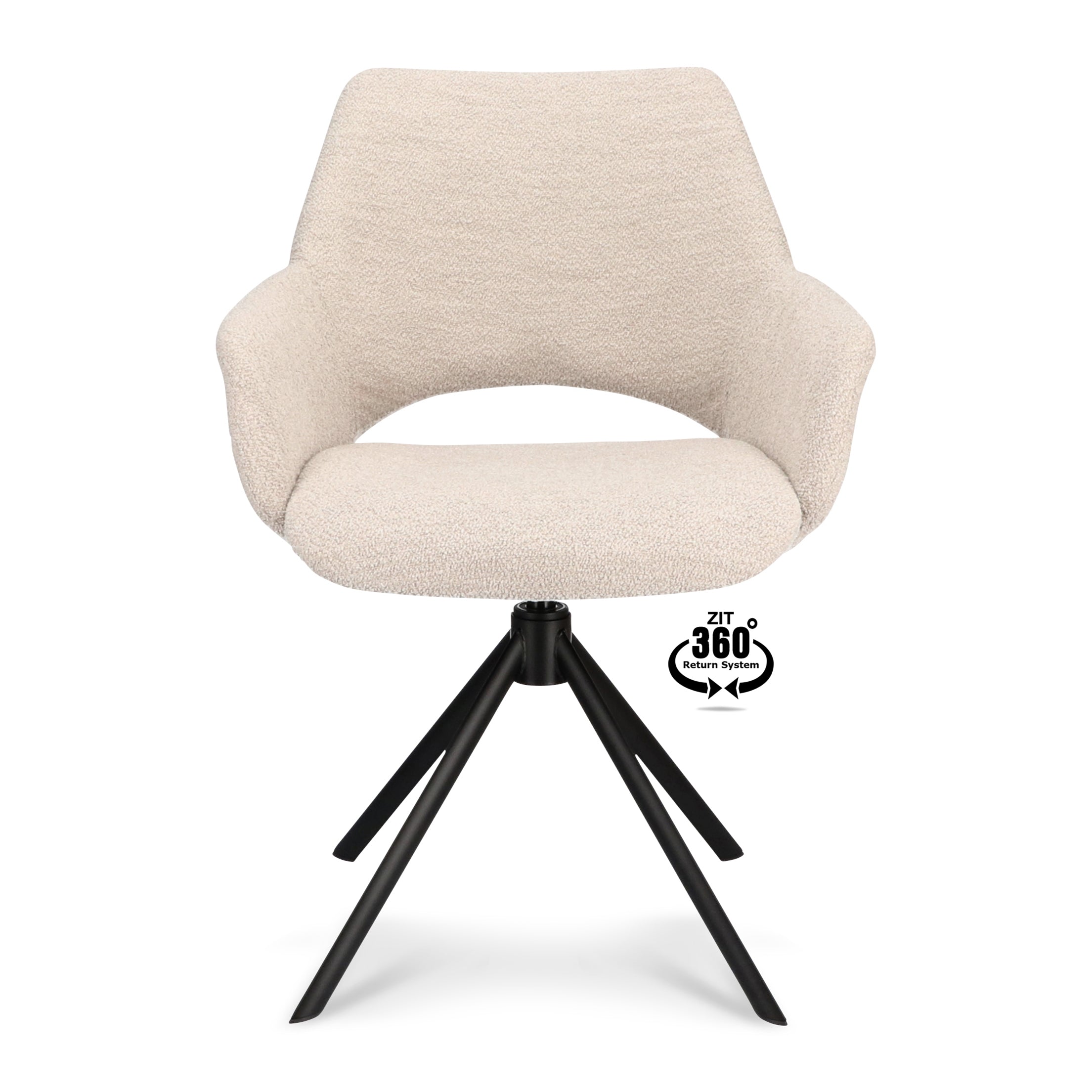 Blokker Oyster Eetkamerstoel - Bouclé - Beige