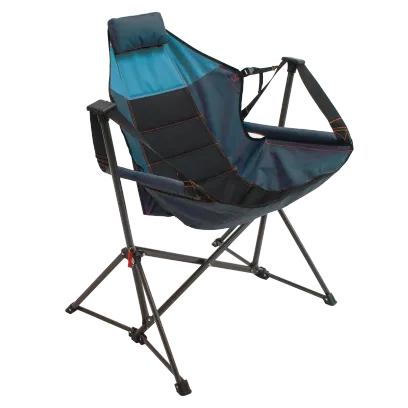 swing hammock chair hammock lounger features a cradling suspended design steel frame shy blue navy