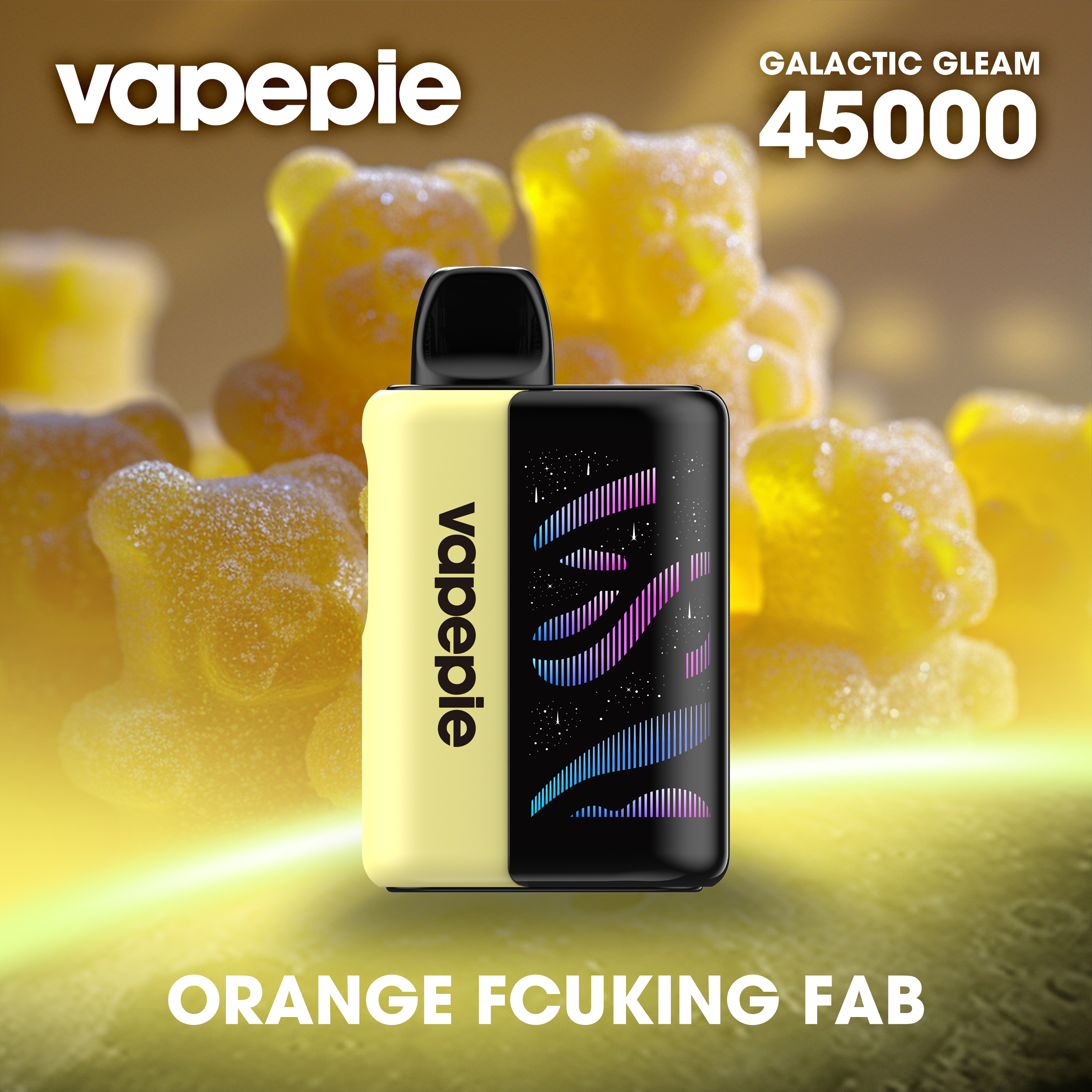 VAPEPIE Galaxy Shine 45000 PUFFS Orangen-Kaugummi