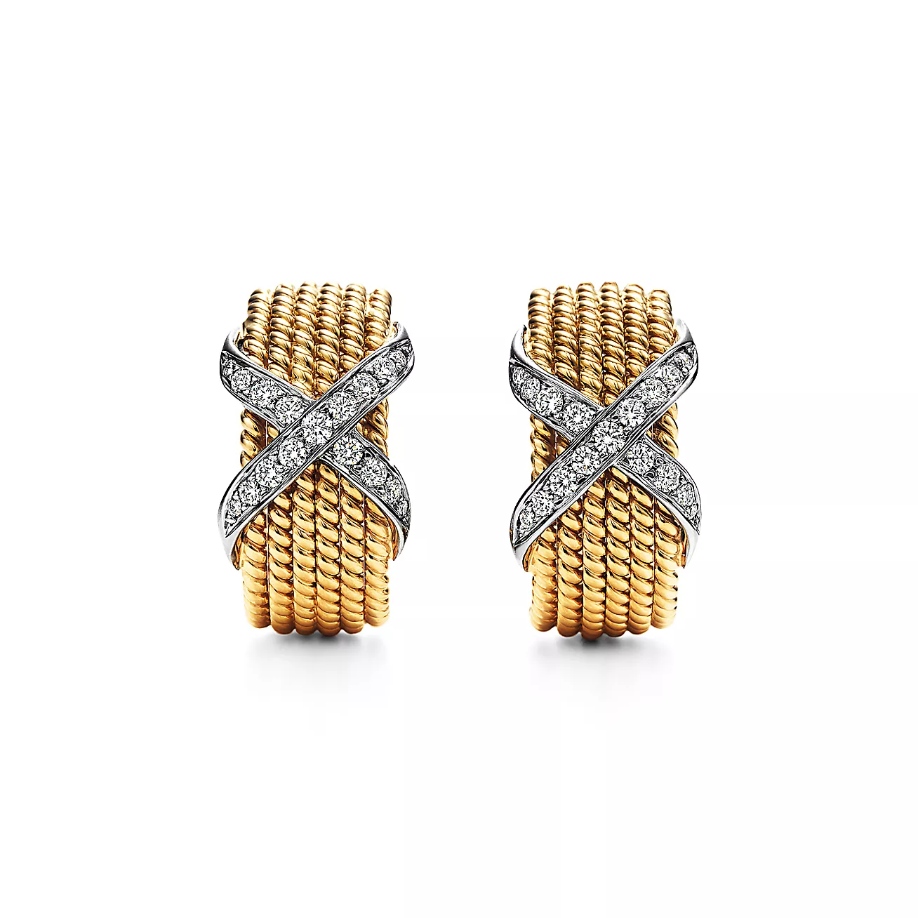 Tiffany Rope Six-Row Ear Clips Earrings - Original Replica Club
