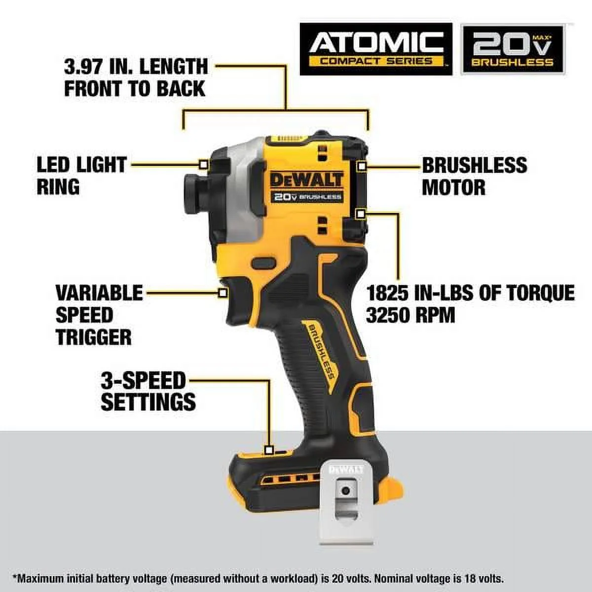 DEWALT 20V, Cordless Drill Drivers, 2.0Ah - Image 3