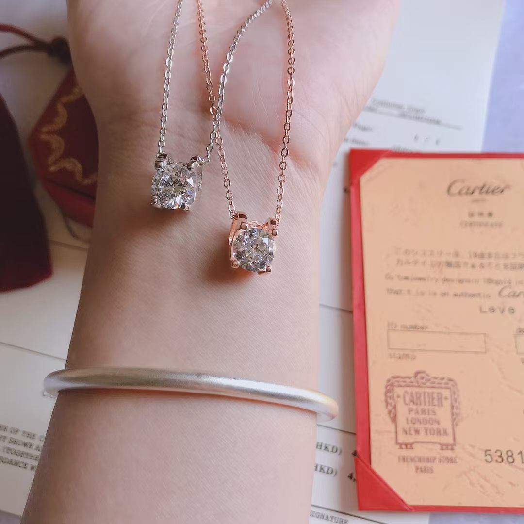 Cartier Diamond Pendant Necklace - Original Replica Club
