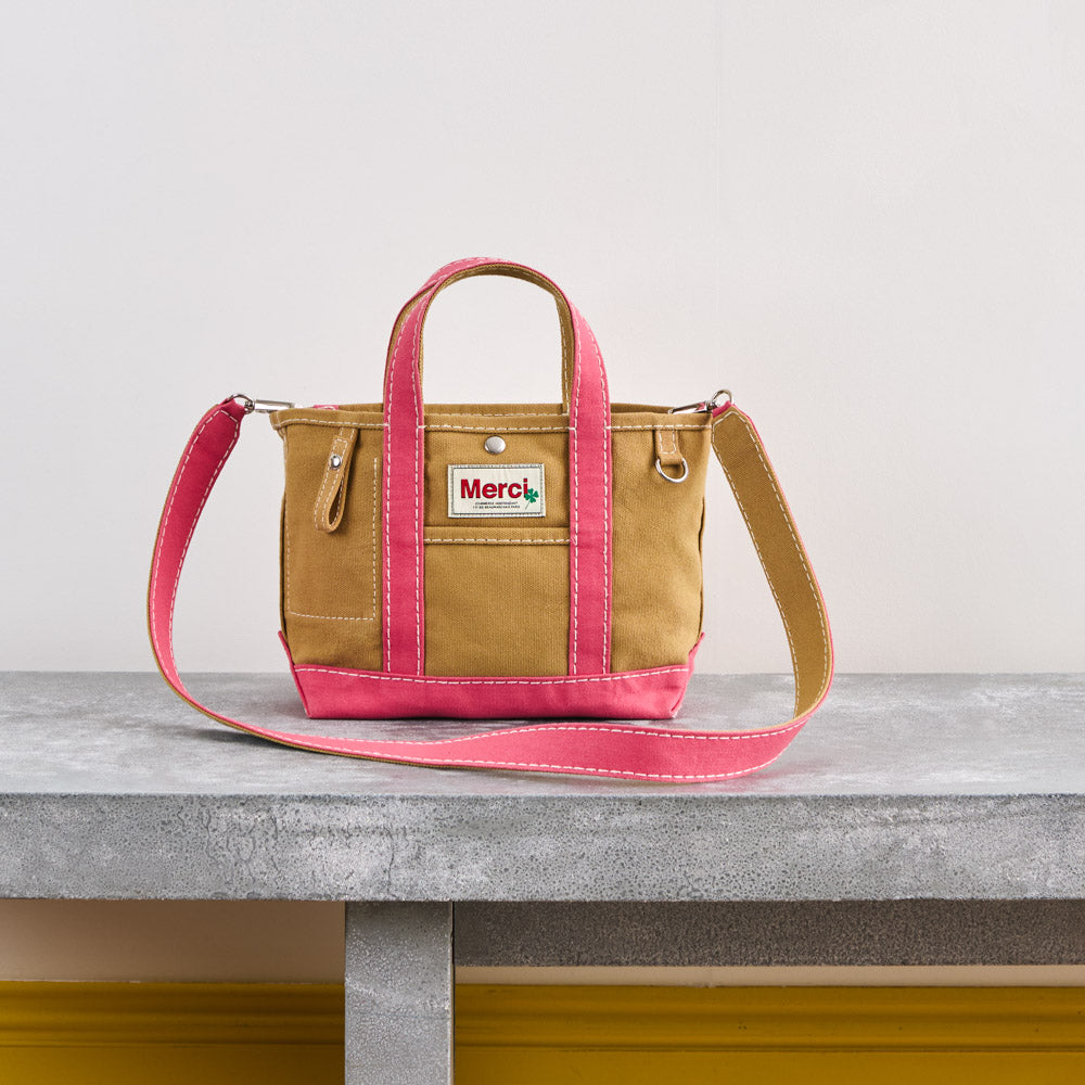 Merci - Cabas Candide en canvas - Rose