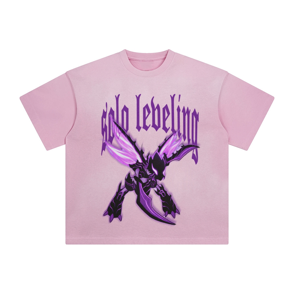 Unisex Anime Inspired Washed  Vintage T-Shirt