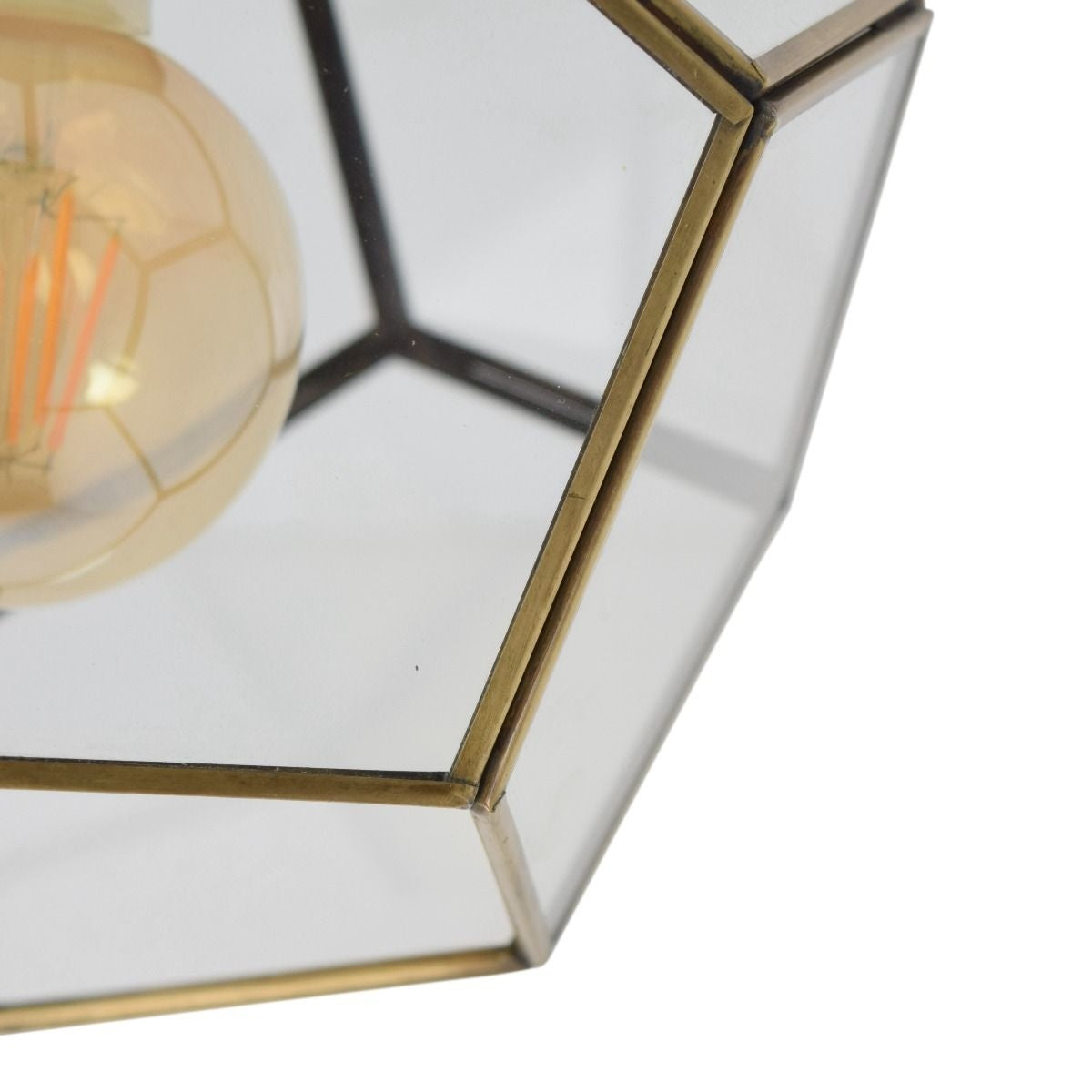 Plafondlamp Geo Ø20 x 20 brass antique