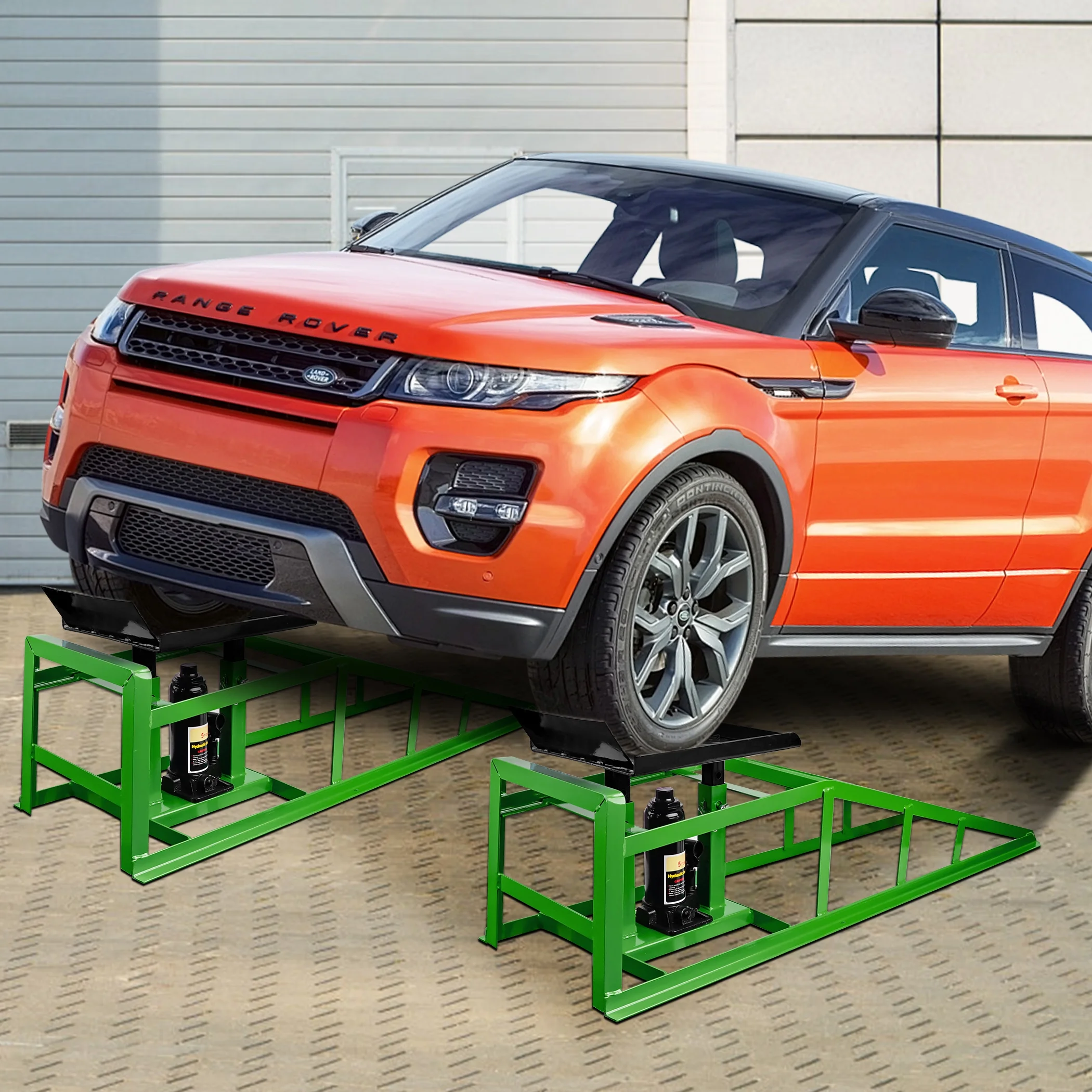 Lafati 2-Pack Hydraulic Car Ramps: Heavy-Duty Vehicle Ramps with 5T / 10000lbs Jack Load Capacity, Portable Design for Effortless Oil Changes and Car Lifts - Image 27