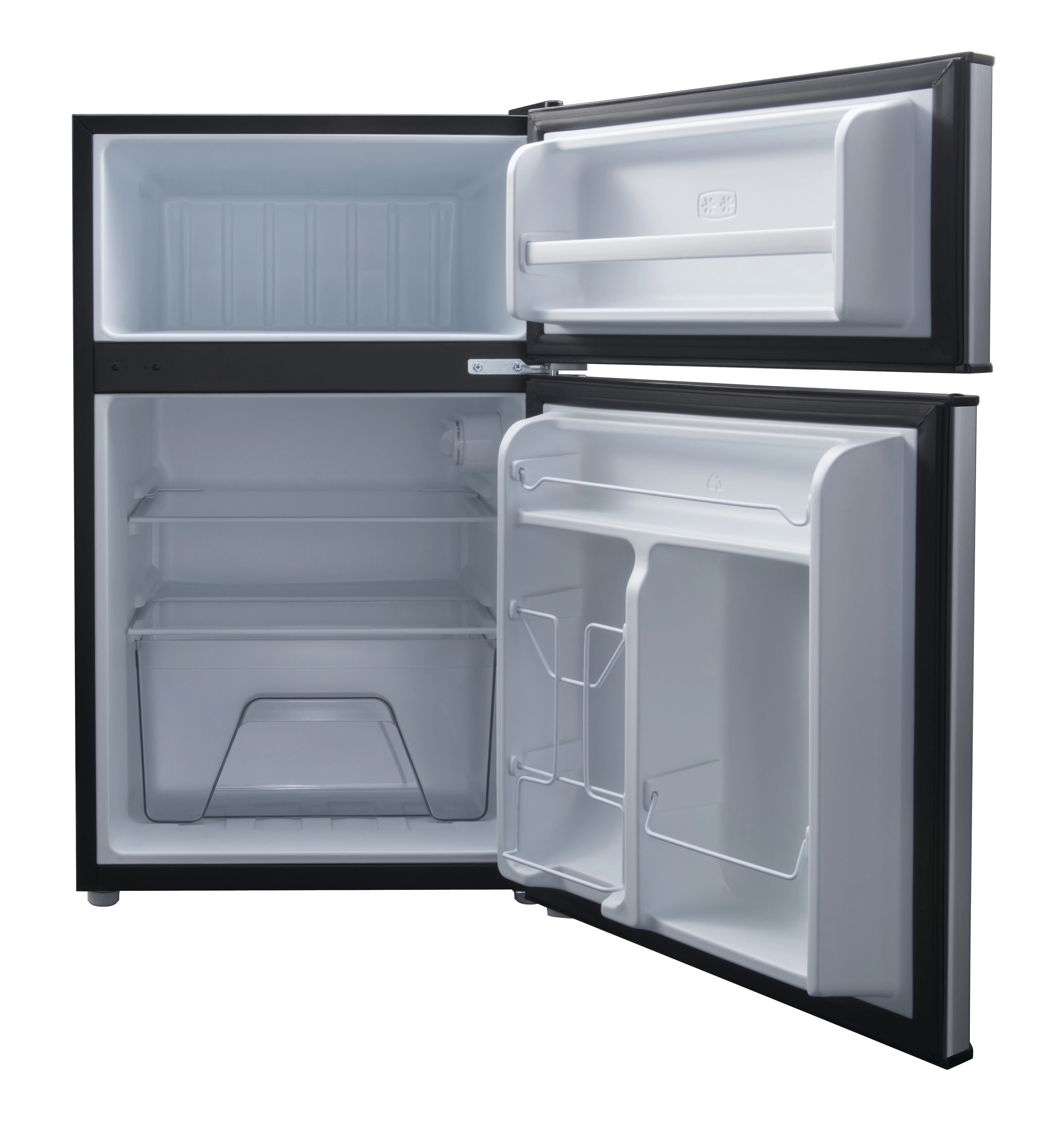 Galanz 3.1 Cu ft Two Door Mini Fridge, Black, New - Image 12