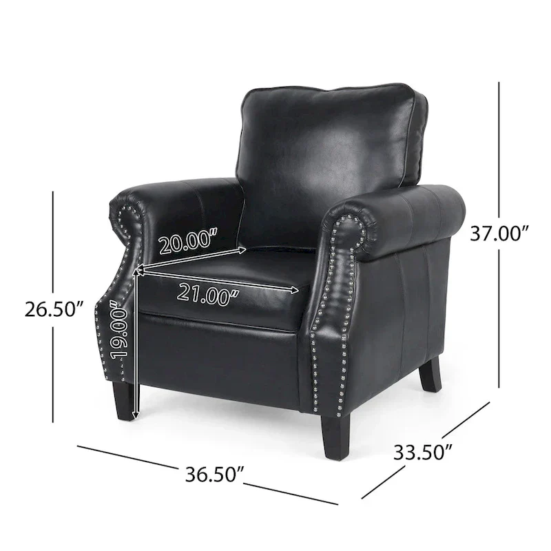 Christopher Knight Home Dowd Faux Leather 3-Piece Club Chair and Sofa Set