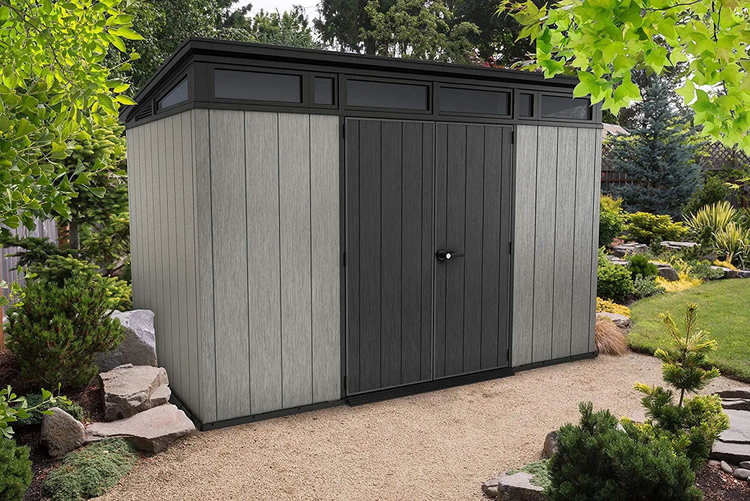 Keter Artisan Double Door Plastic Garden Shed