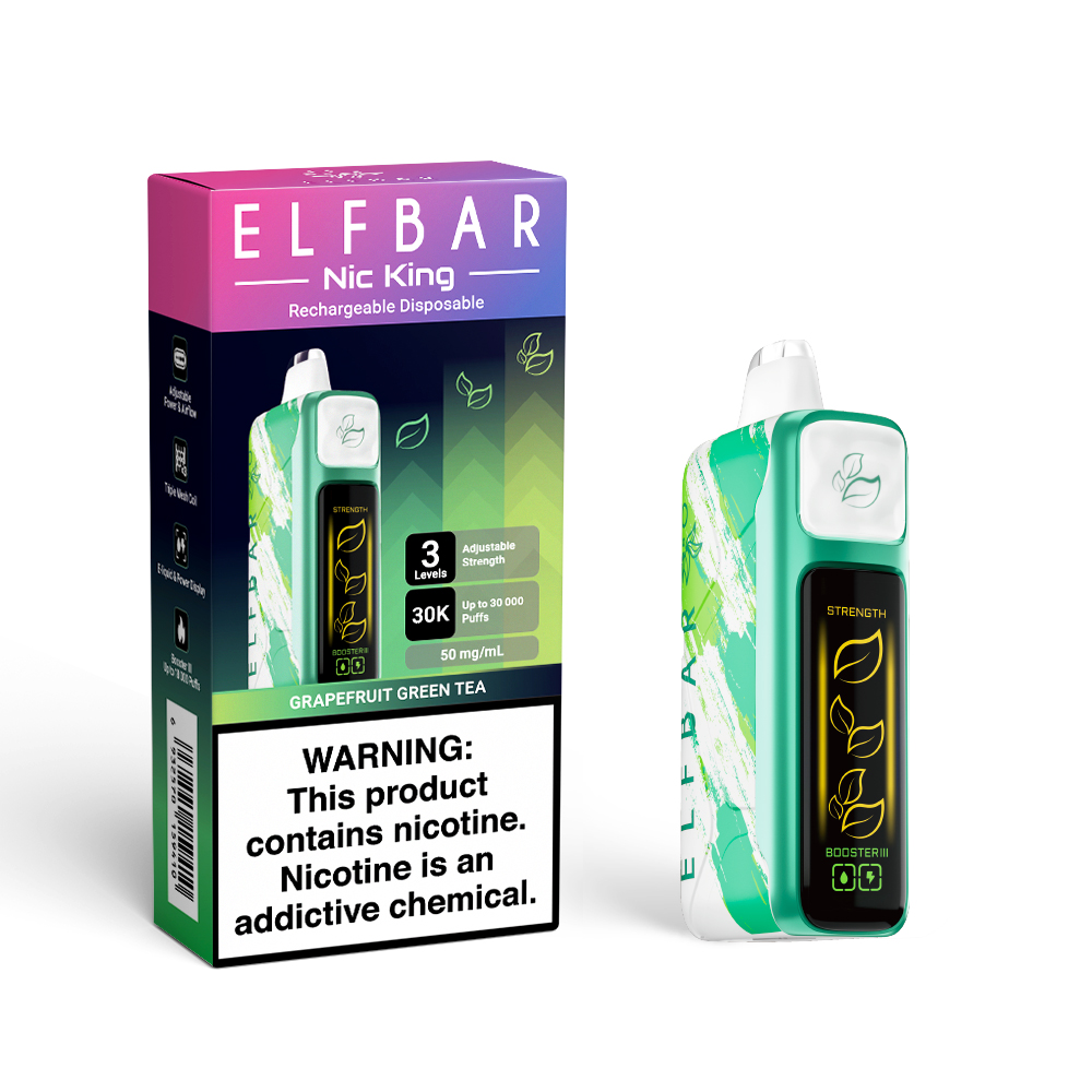 ELFBAR NIC KING 30K ladattava kertakäyttöinen sähkötupakka (kaikki maut)