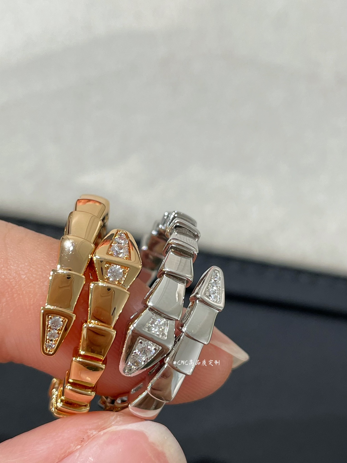 Bvlgari Diamond Head Serpenti Viper Ring - Original Replica Club