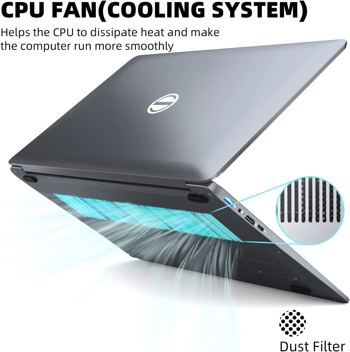 SGIN 15.6inch Laptop 12GB DDR4 512GB SSD Windows 11 with Intel Celeron N5095A Full HD 1920x1080 - Image 2