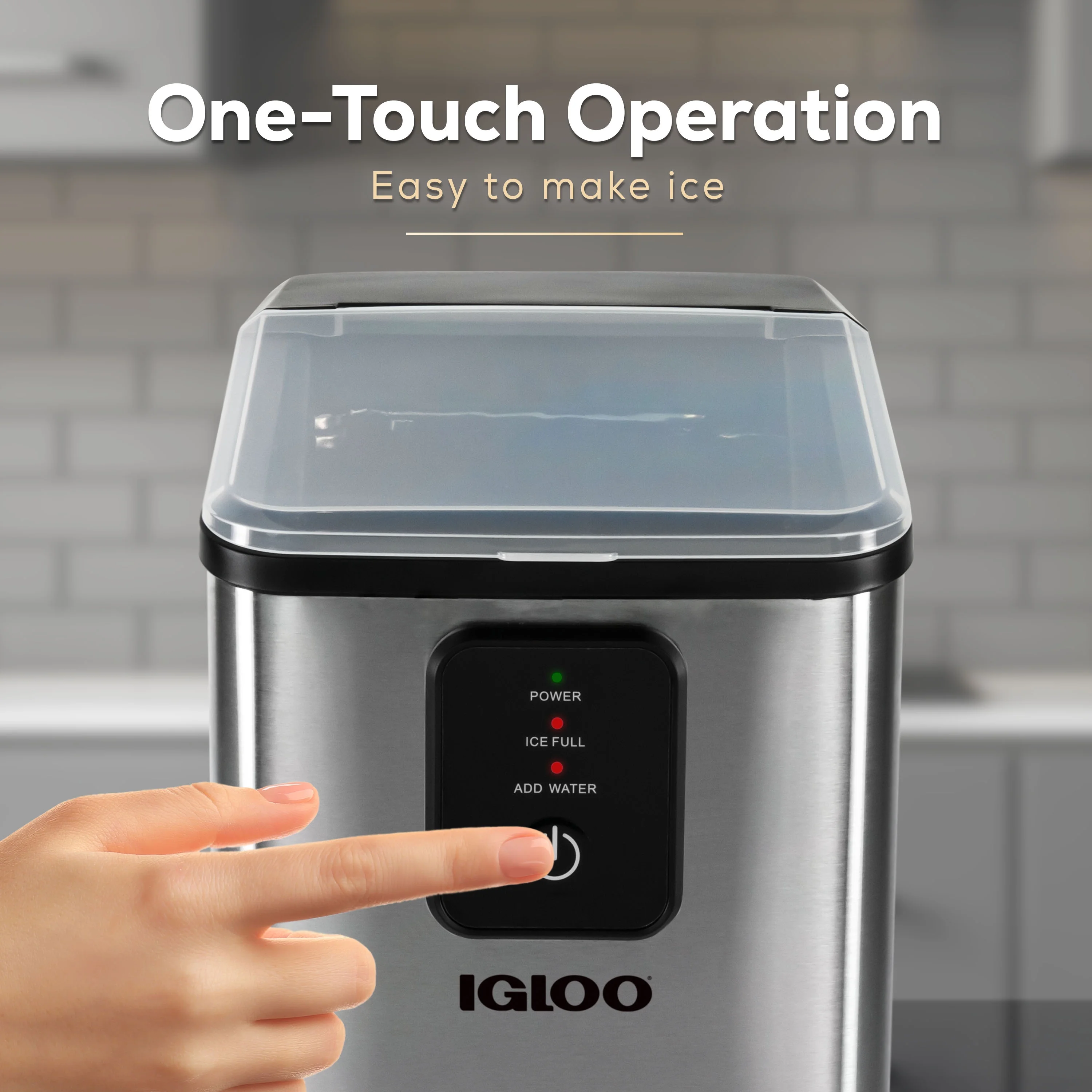 Igloo Self-Cleaning Countertop Ice Maker - Compact and Portable - Creates 26 lbs. Per Day, 8 Pieces Ready Every 7-8 Minutes - Includes Ice Scoop and Basket - Aqua - Image 22