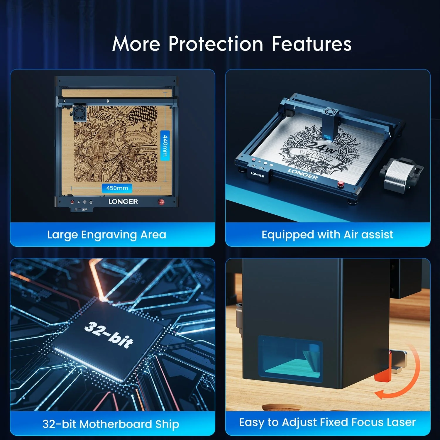 Longer B1 20W Laser Engraving Machine