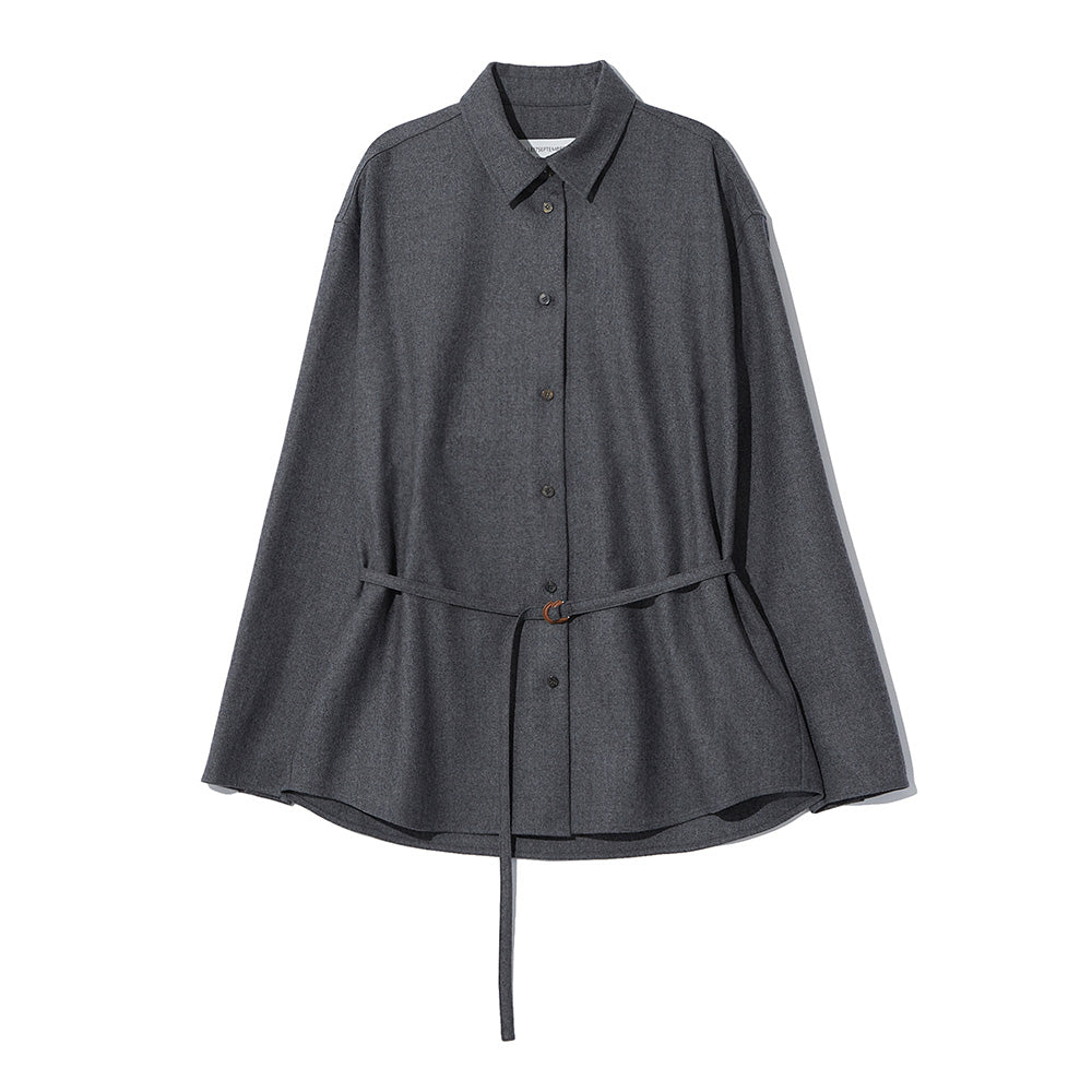Le 17 septembre - Chemise Oversized Belted - Gris