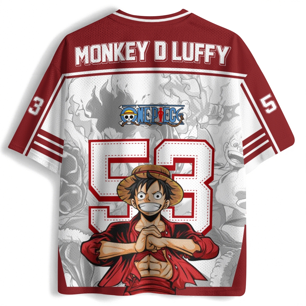 One Piece Luffy Anime Football Jersey