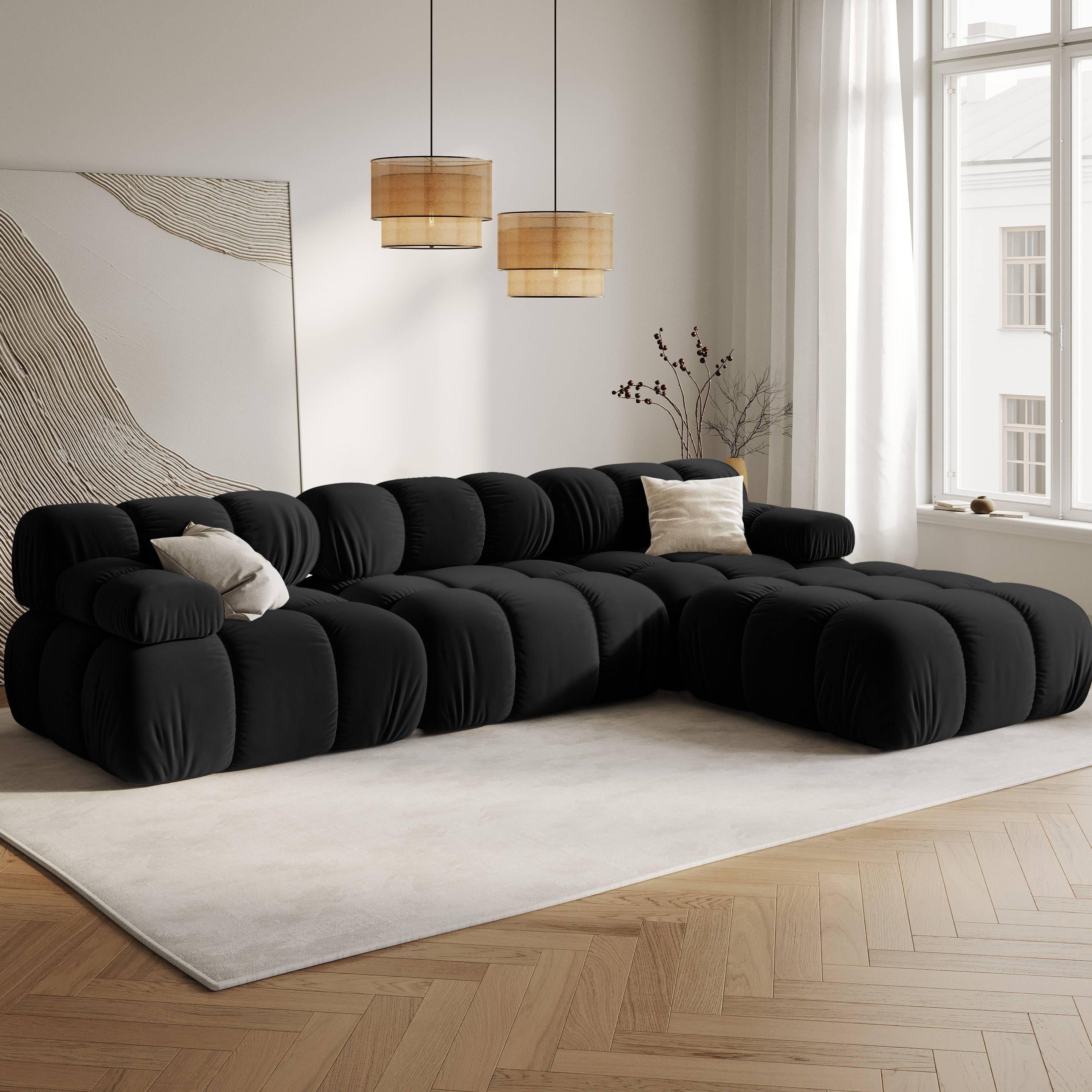 Milo Casa Tropea Modulaire 3-zitsbank - Zwart