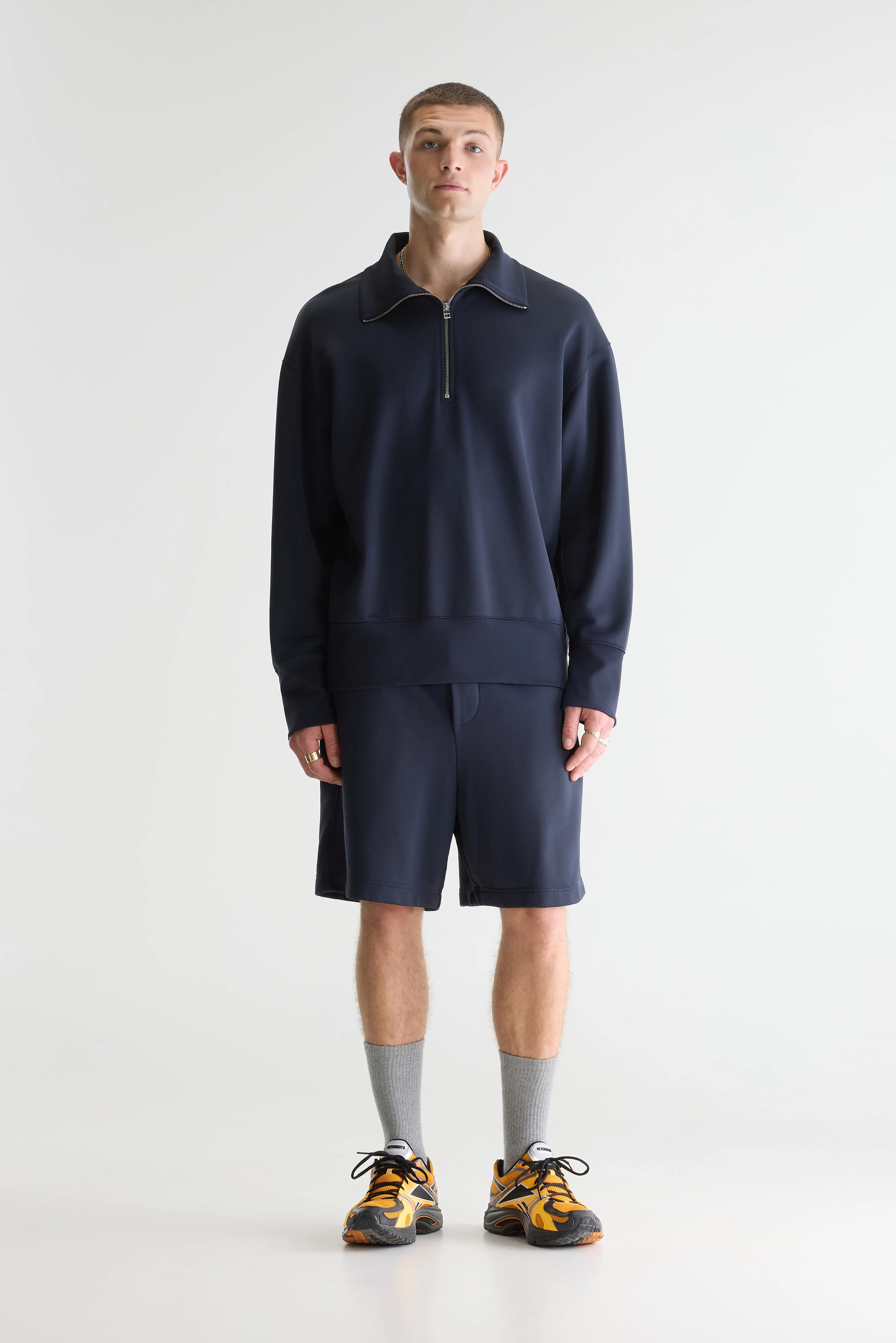 Bellerose Faber half-zip sweatshirt (261 / M / DARK NAVY)