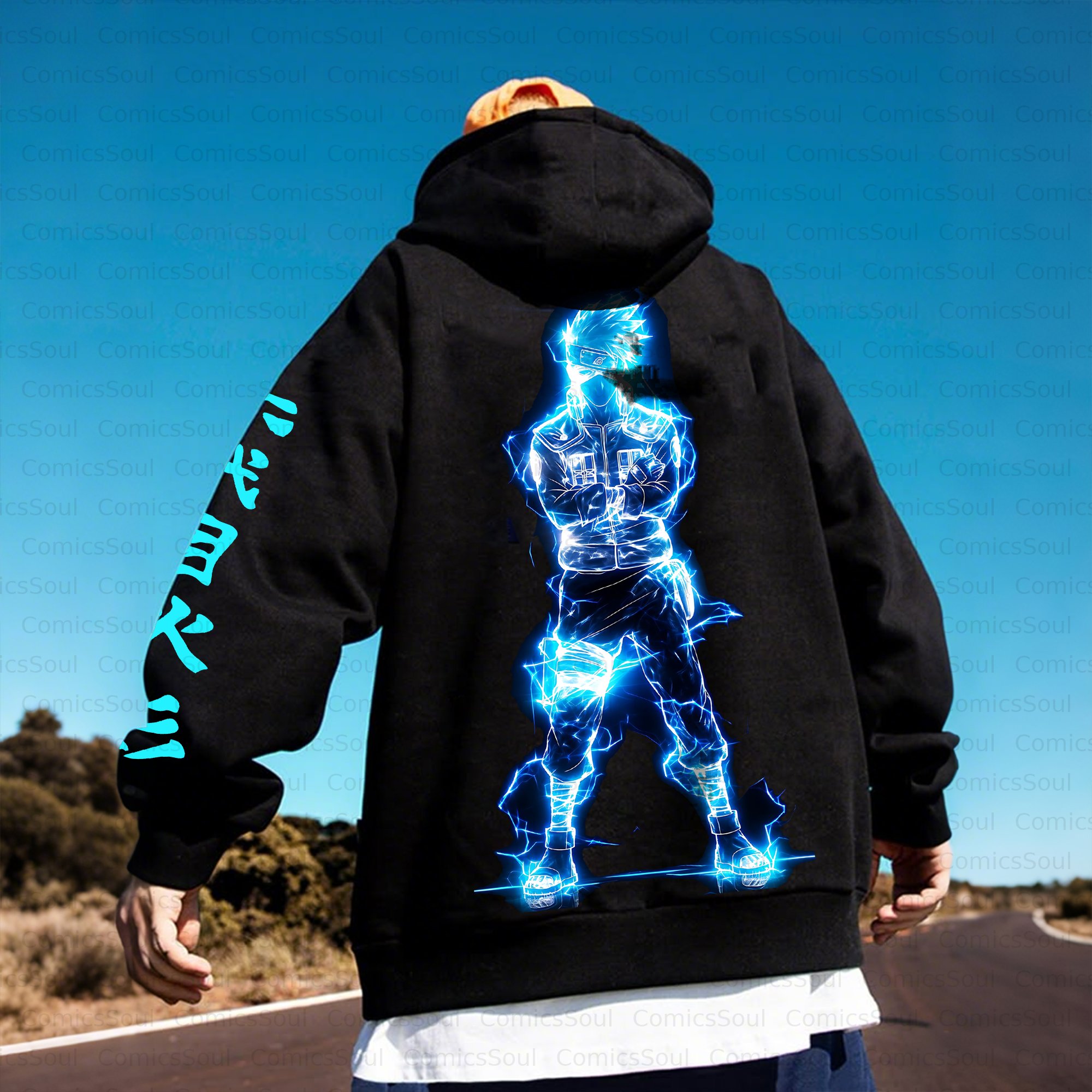 Unisex Anime Inspired Vintage Plush Hoodie