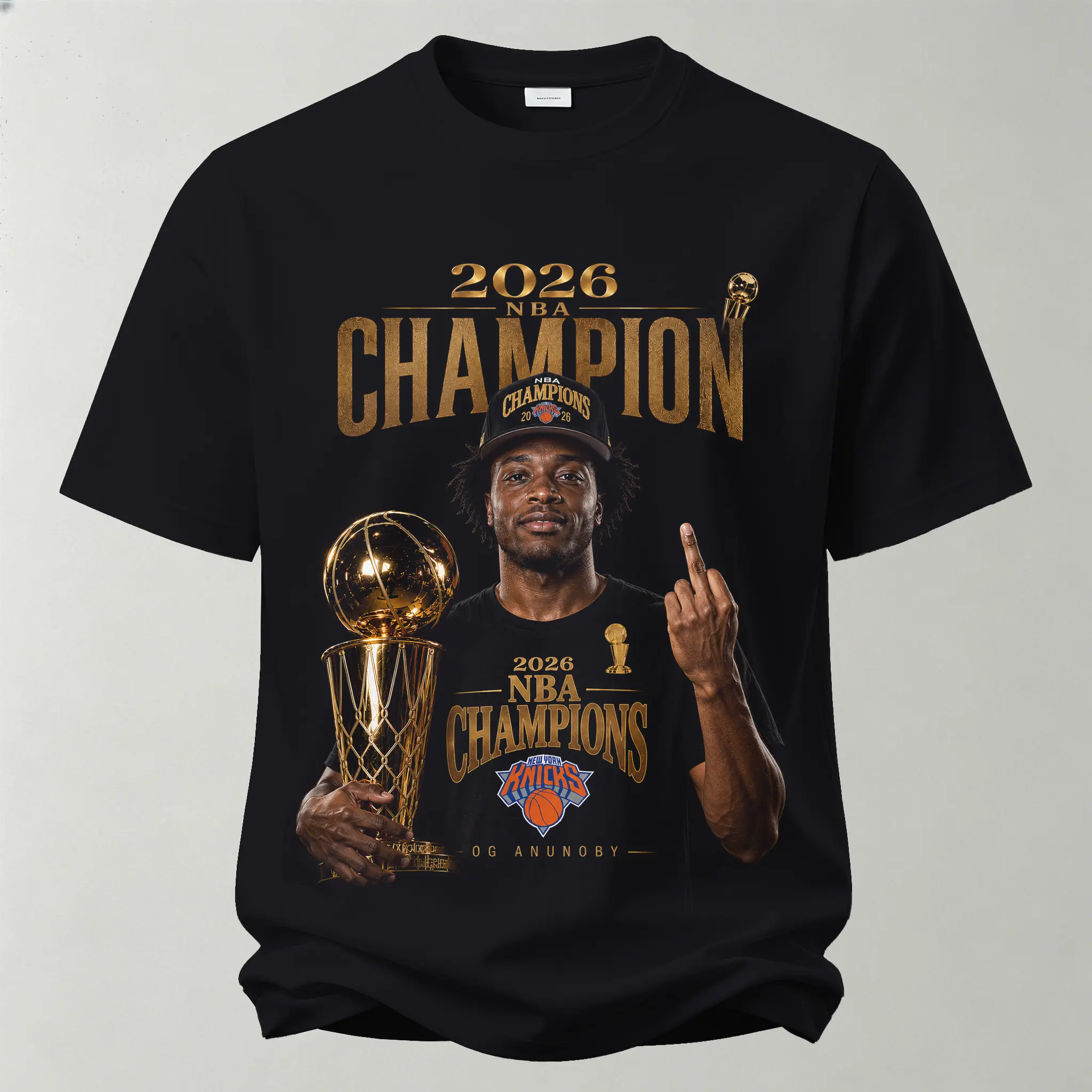 New York Knicks Championship Rebel Star Printed Unisex Oversized T-shirt