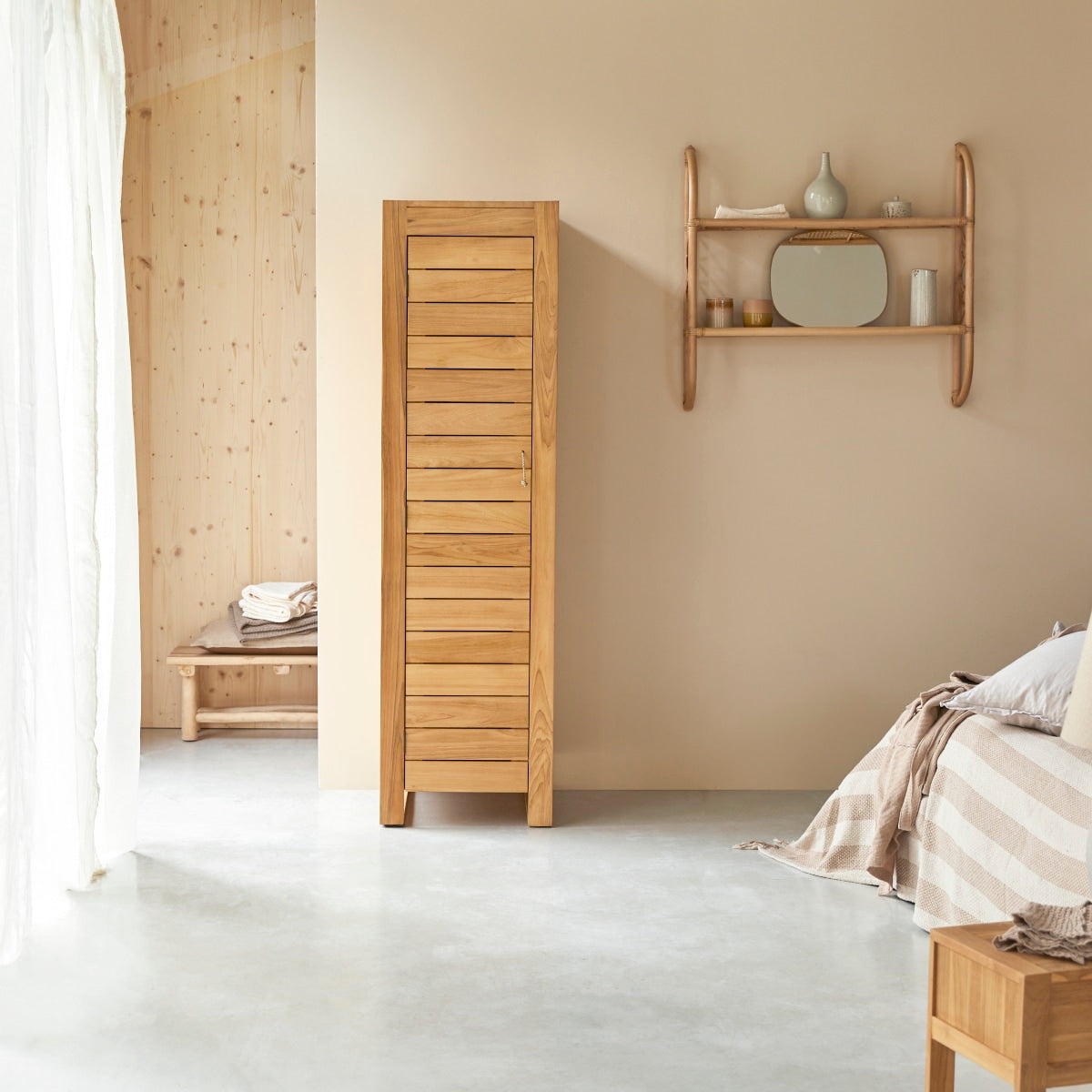 Tikamoon - Minimalys - Enkele kolom van massief teakhout