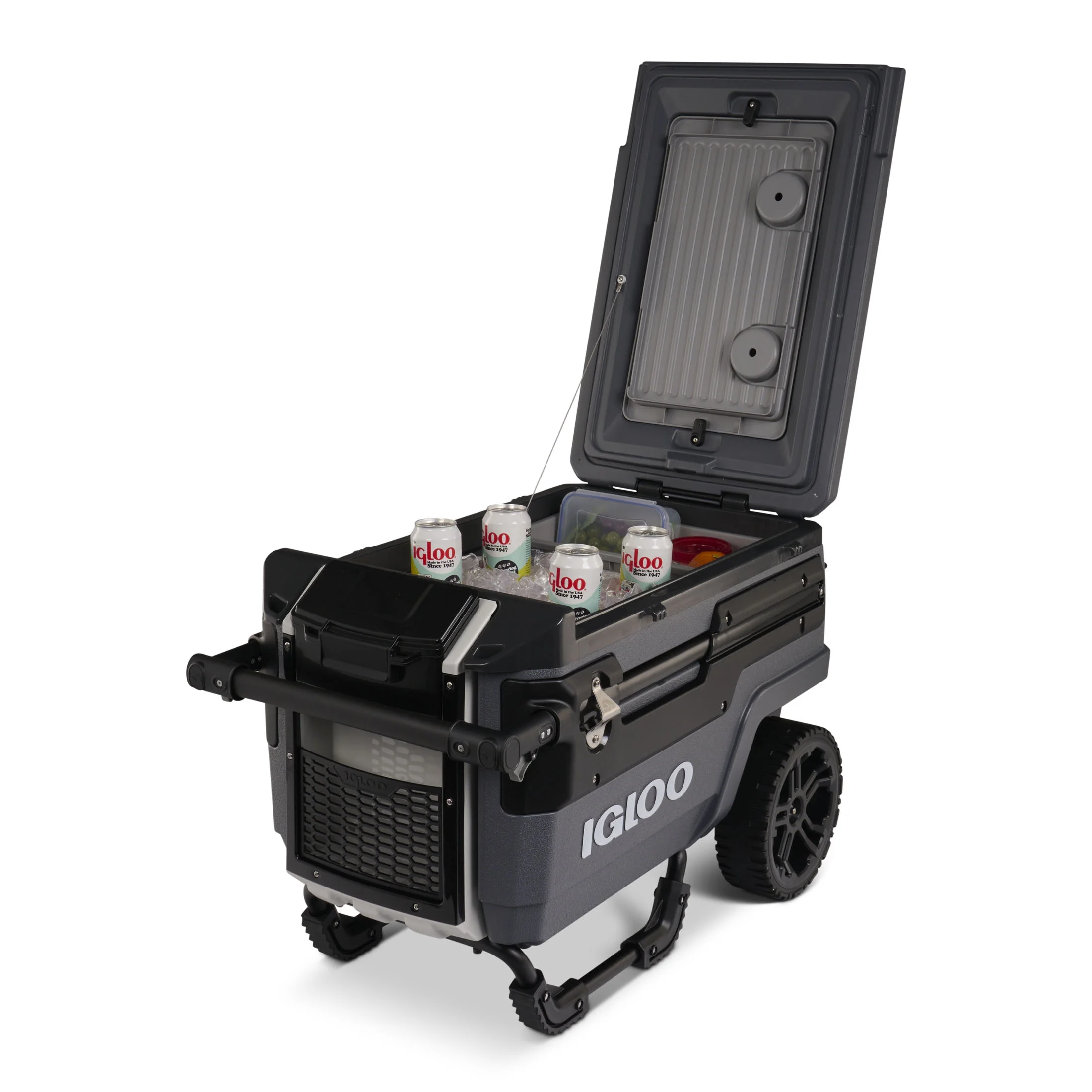 Igloo 70 QT Trailmate Journey Rolling Cooler, Carbonite Gray - Image 6