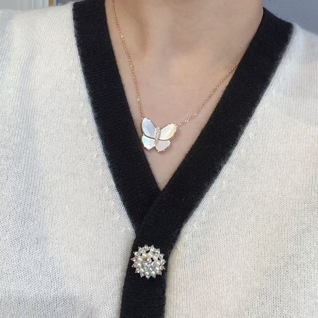 VCA Butterfly Pendant Necklace - Original Replica Club