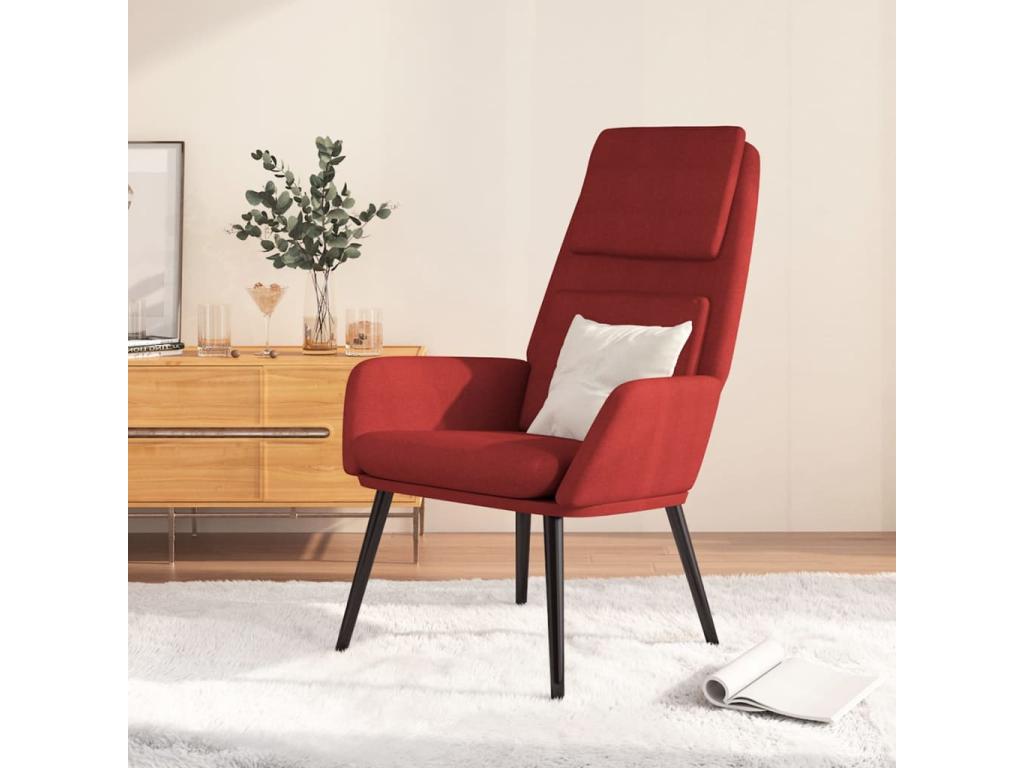 Sillón de Confortzx de tela color vino