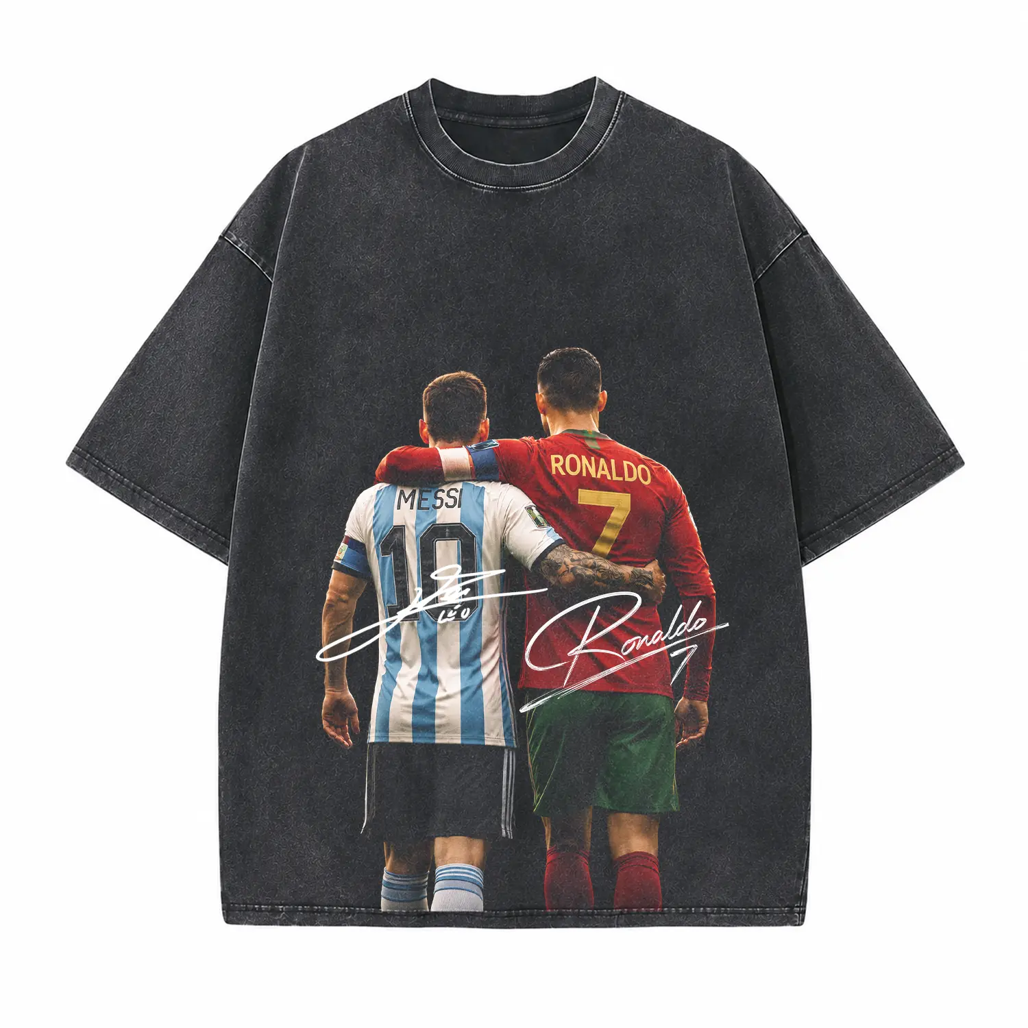 Classic Football Rivals Signature Printed Unisex Washed T-Shirt