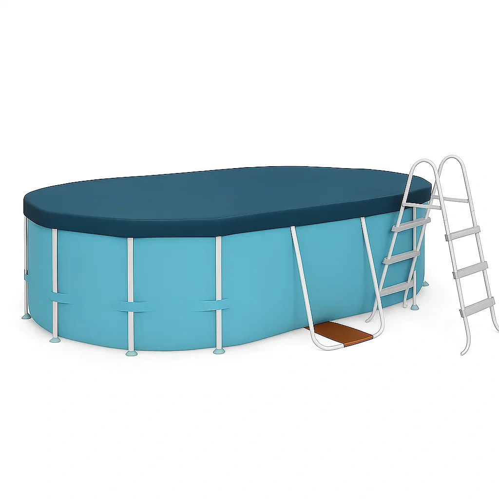 Piscina desmontable ovalada 418x243x98 cm eSudbHr126Js