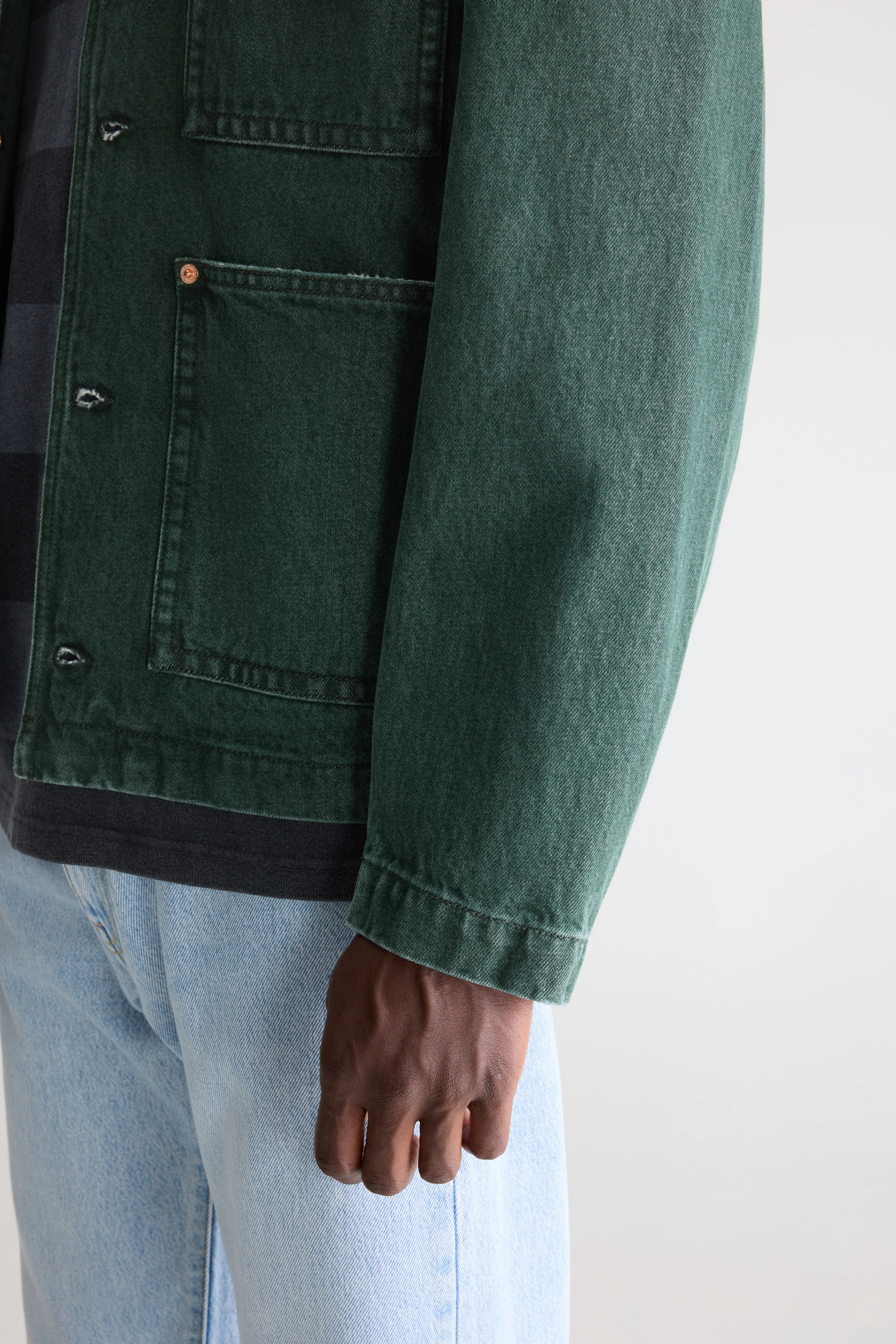 Bellerose Kadillac denim jacket (261 / M / GREEN USED)