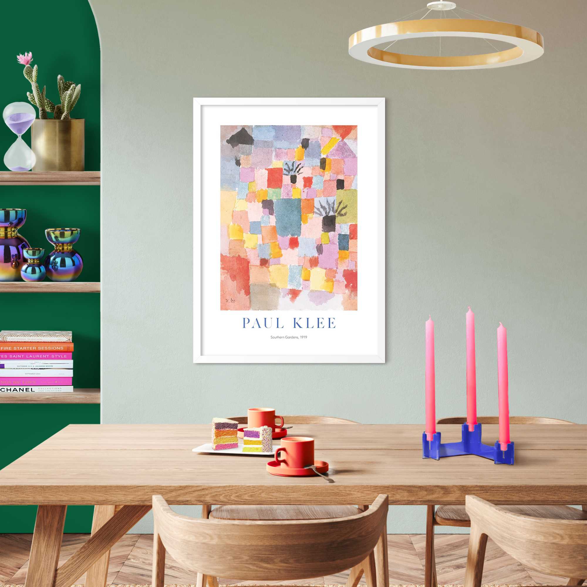 Reinders - Paul Klee Southern Gardens - Schilderij 70x50cm Wit