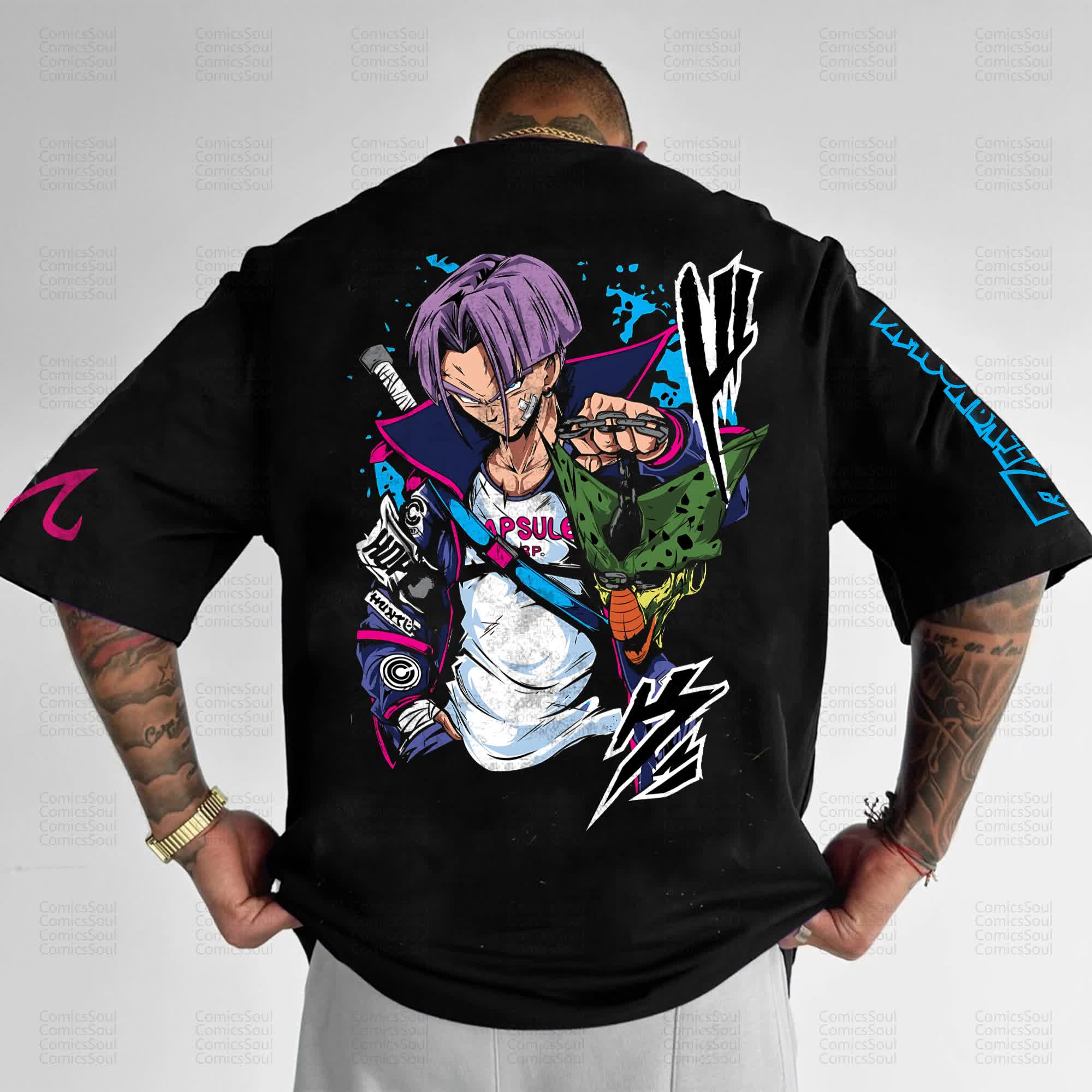Unisex Anime Inspired Vintage T-Shirt丨Comicssoul