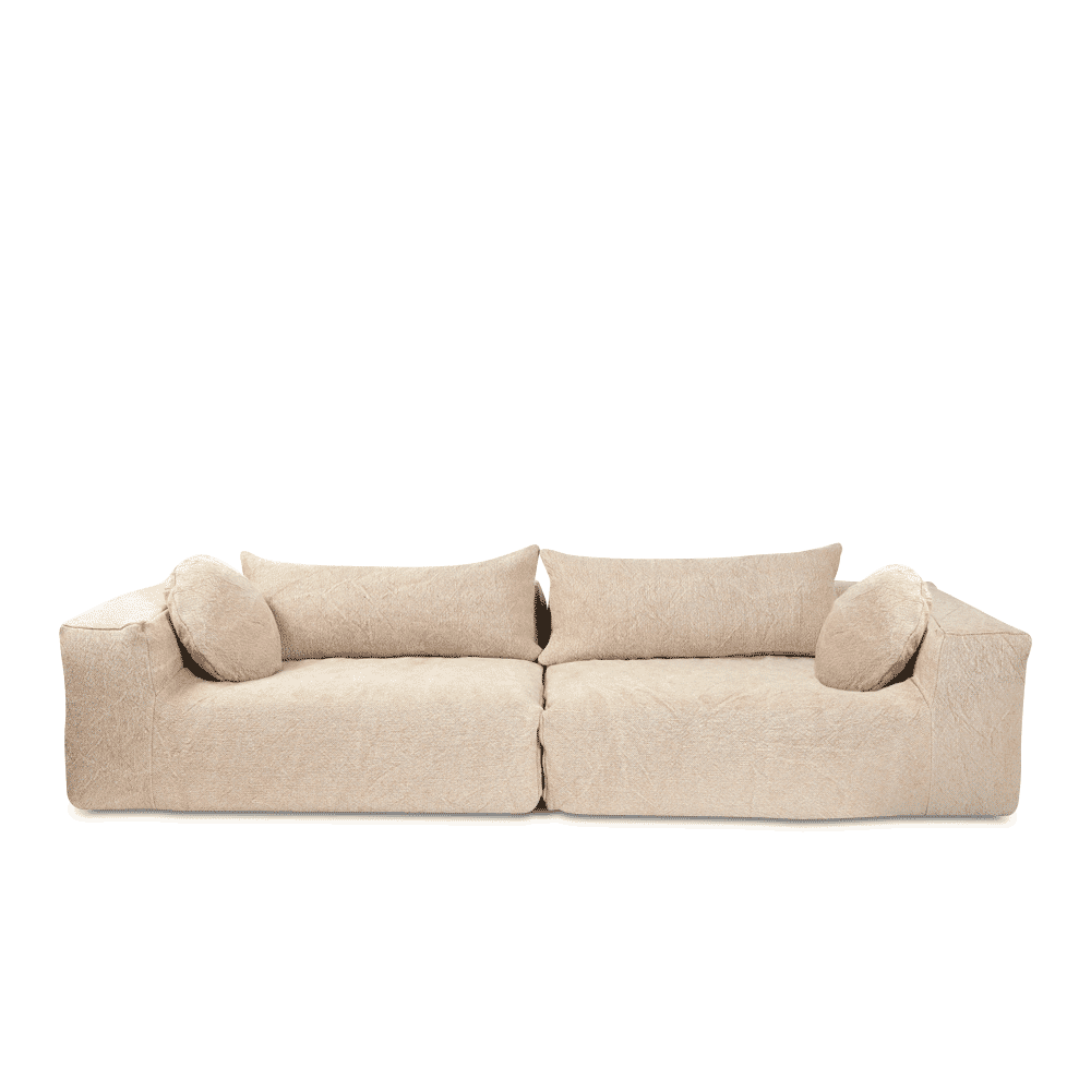 Canapé Slow Family 4 places - Trame Flax - Bed&Philosophy