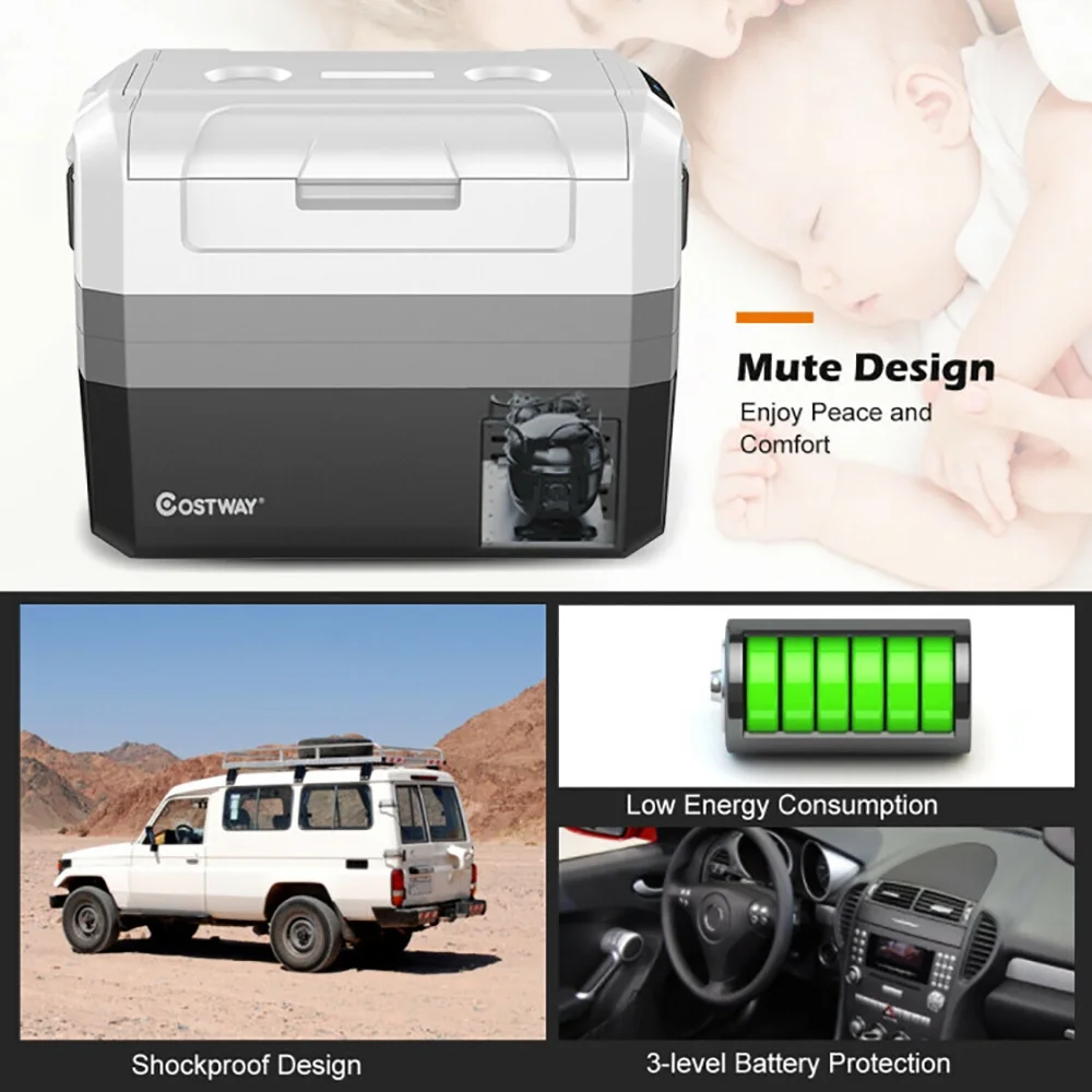 Kepooman Portable Cooler,Camping Cooler,58 Quart Portable Electric Camping Car Cooler - Image 8