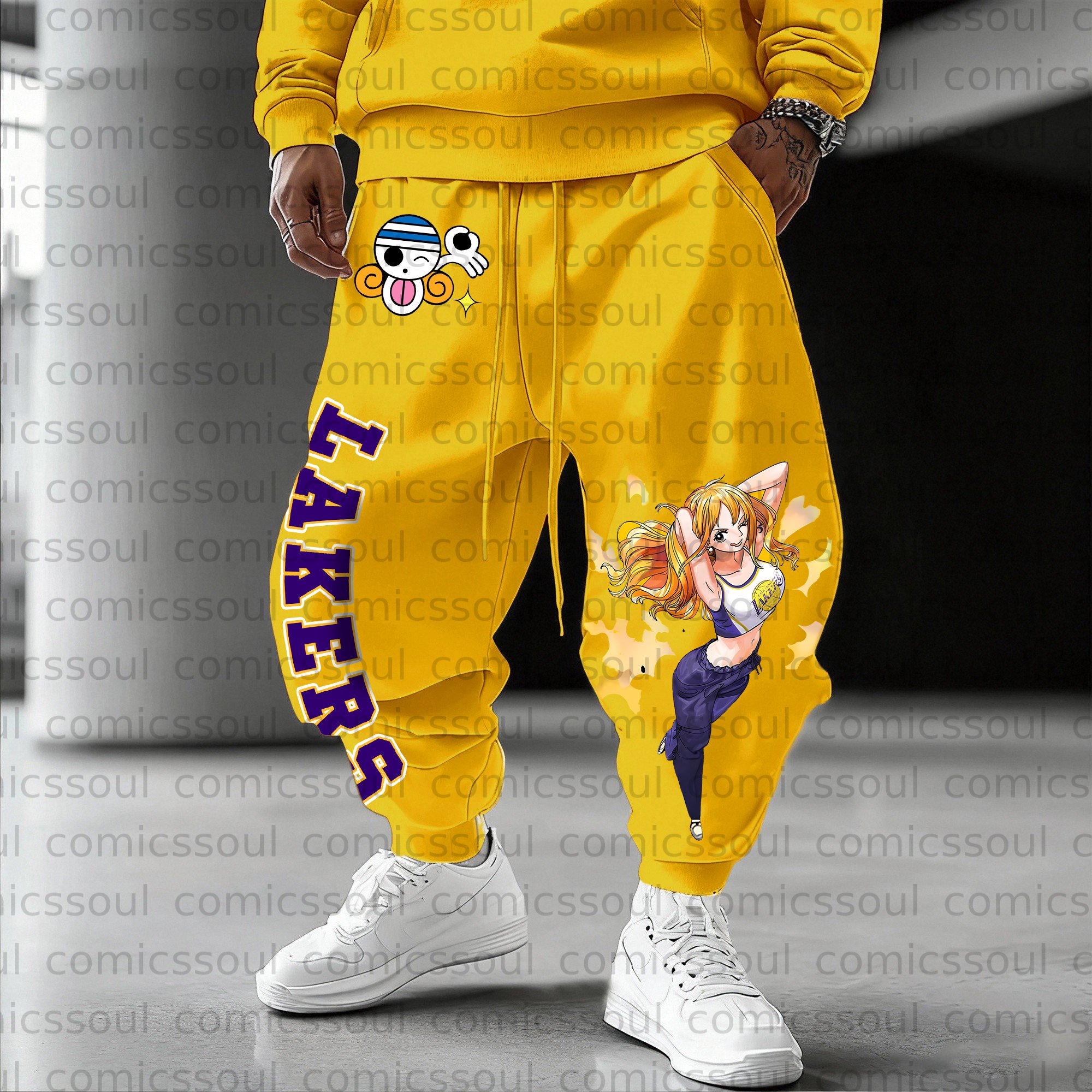 Unisex Anime Inspired Vintage Plush Pants