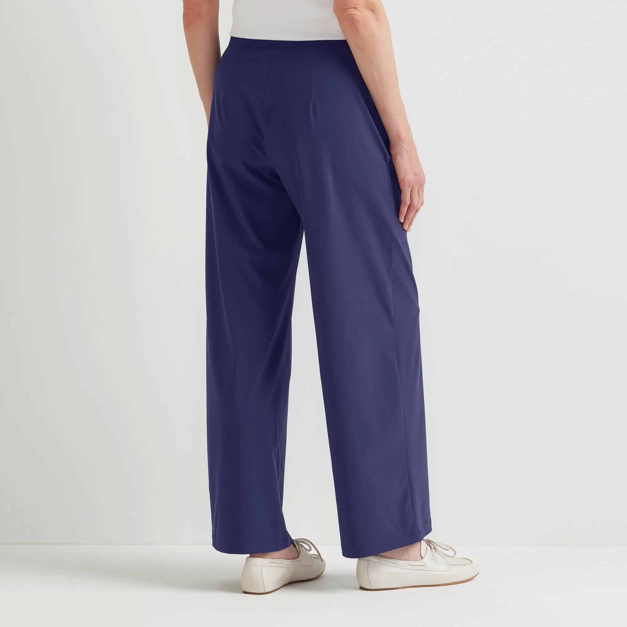 Women's Departure High-Rise Wide Leg Travel Pants - Eddie Bauer Outlet