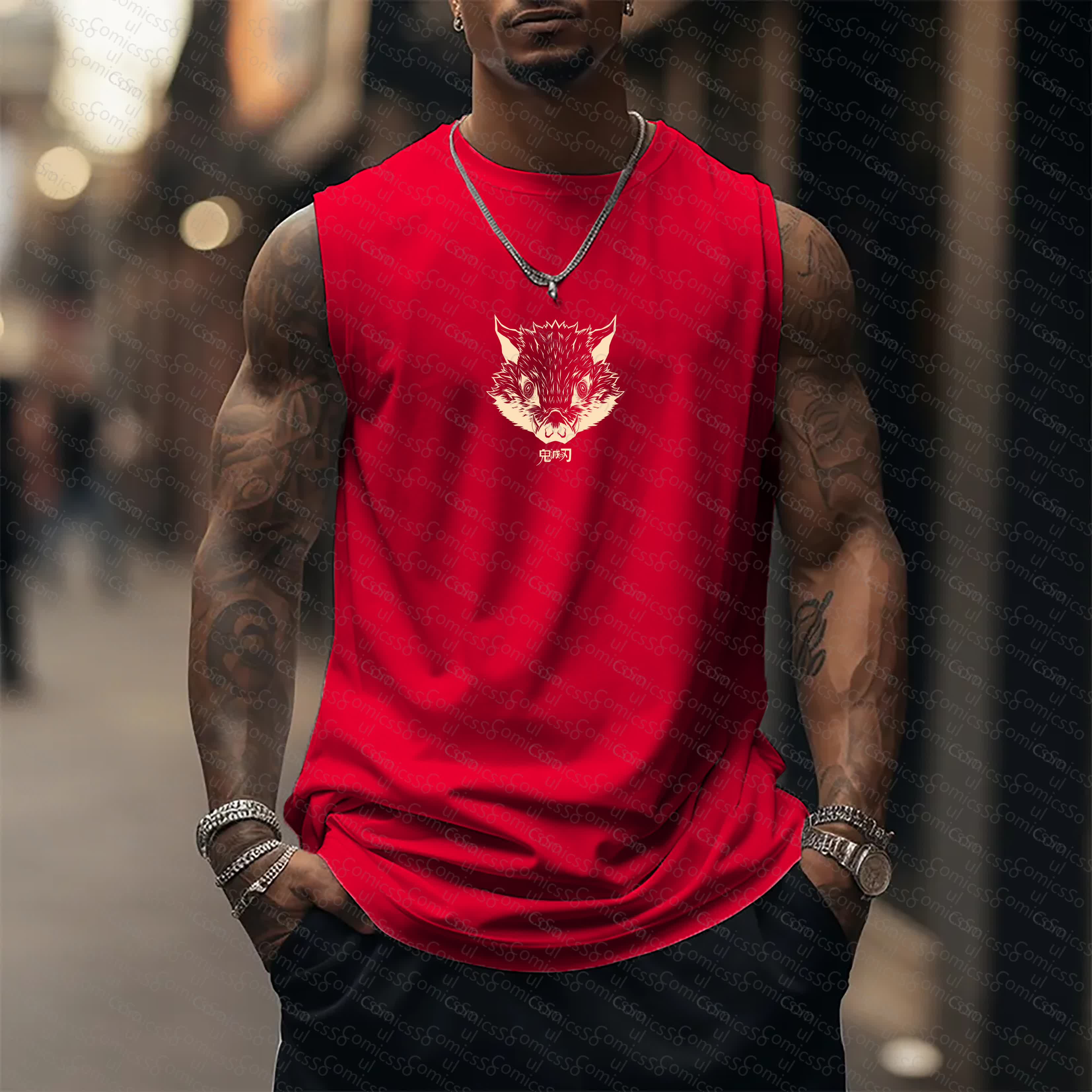 Unisex  “Comicssoul” Casual Anime  Tank Top TeeThreads Sustain the Scene with Custom Apparel