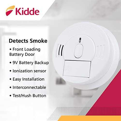 Kidde Hardwired Ionization Smoke Alarm With 9V Battery Backup - i12060 - Image 3 Kidde Hardwired Ionization Smoke Alarm With 9V Battery Backup - i12060 - Image 3