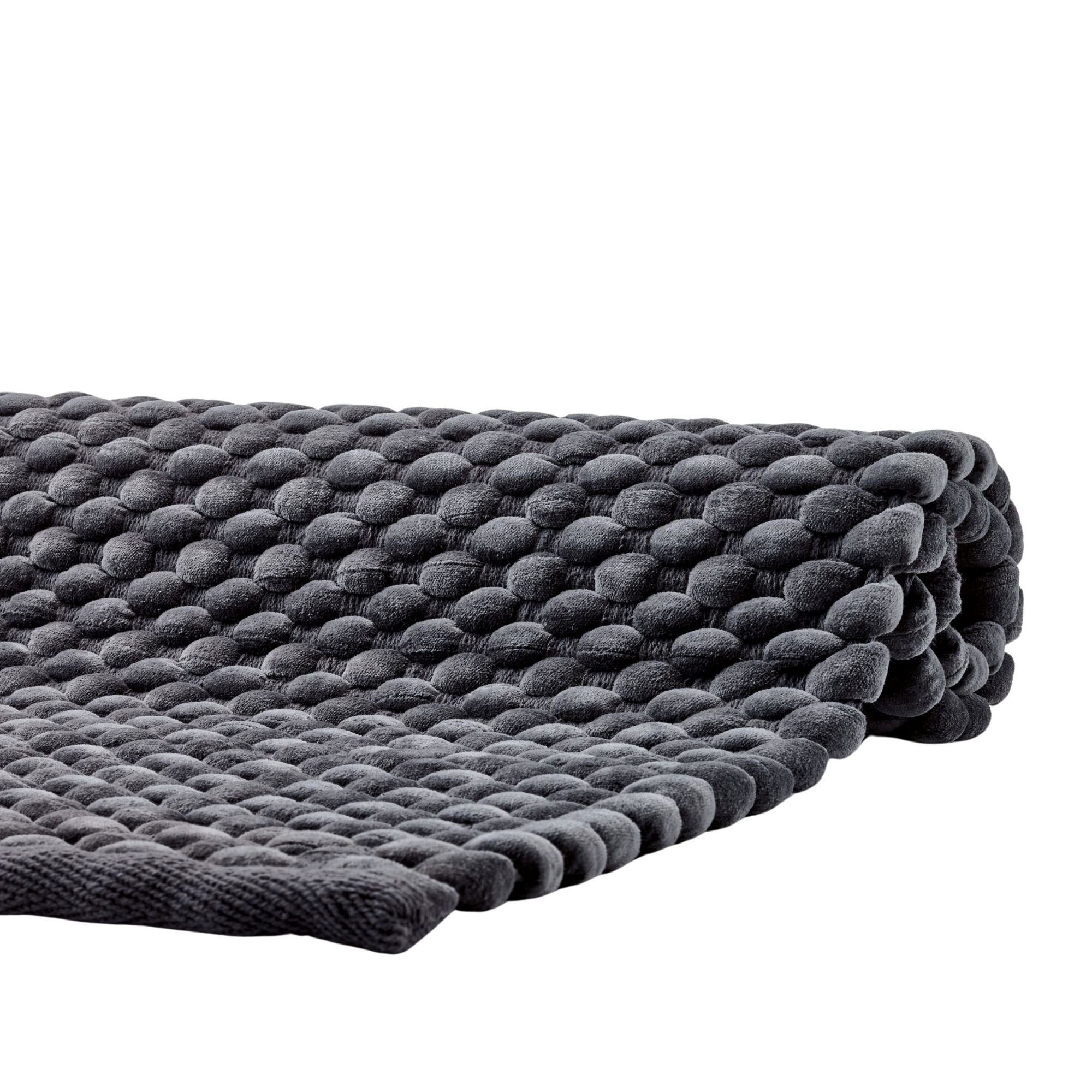 Maks Badmat Dark Grey   60 x 60 cm   Grijs   Katoen