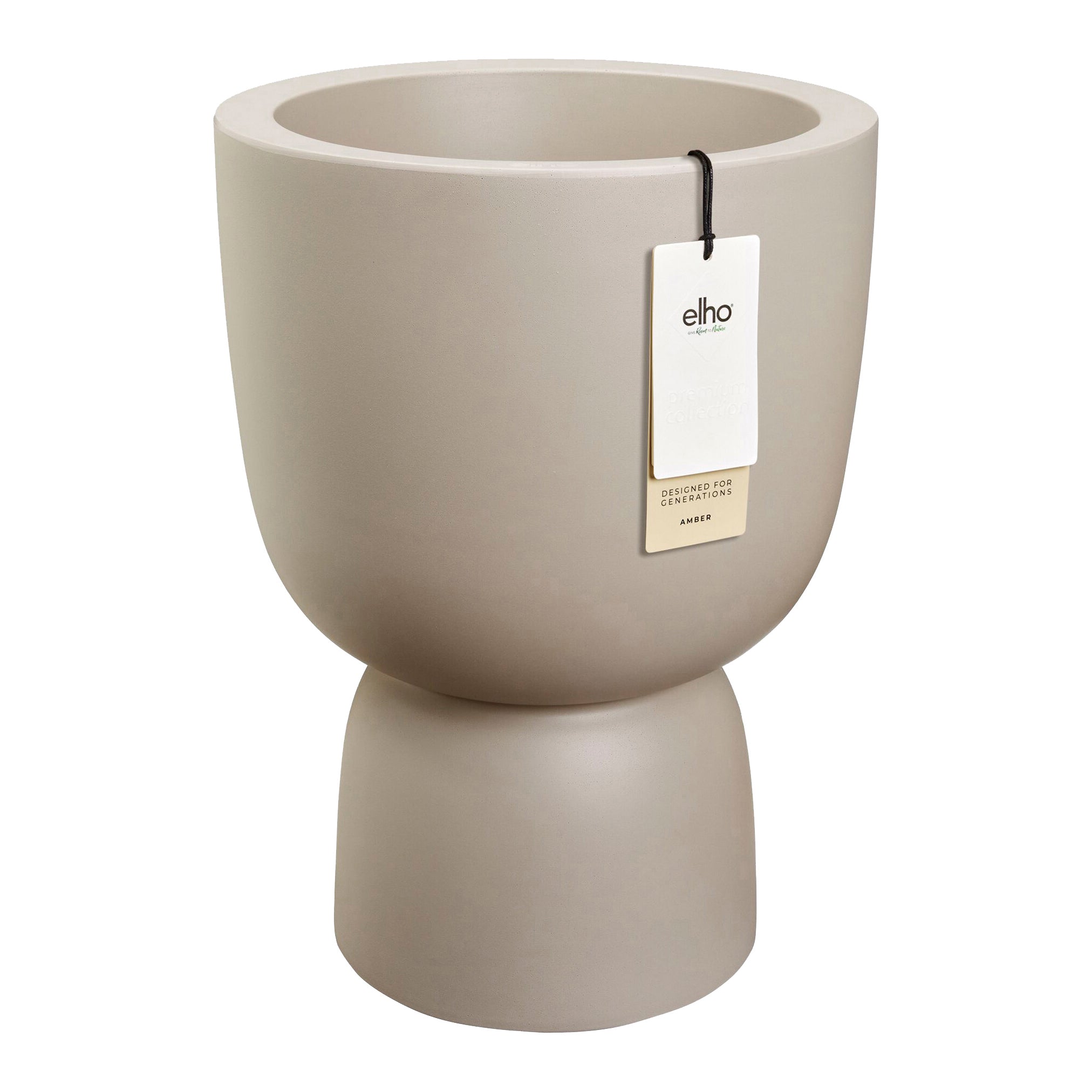 Elho Amber Coupe 35 - Balanced beige - L 35 x B x H 49 cm - Binnen en
