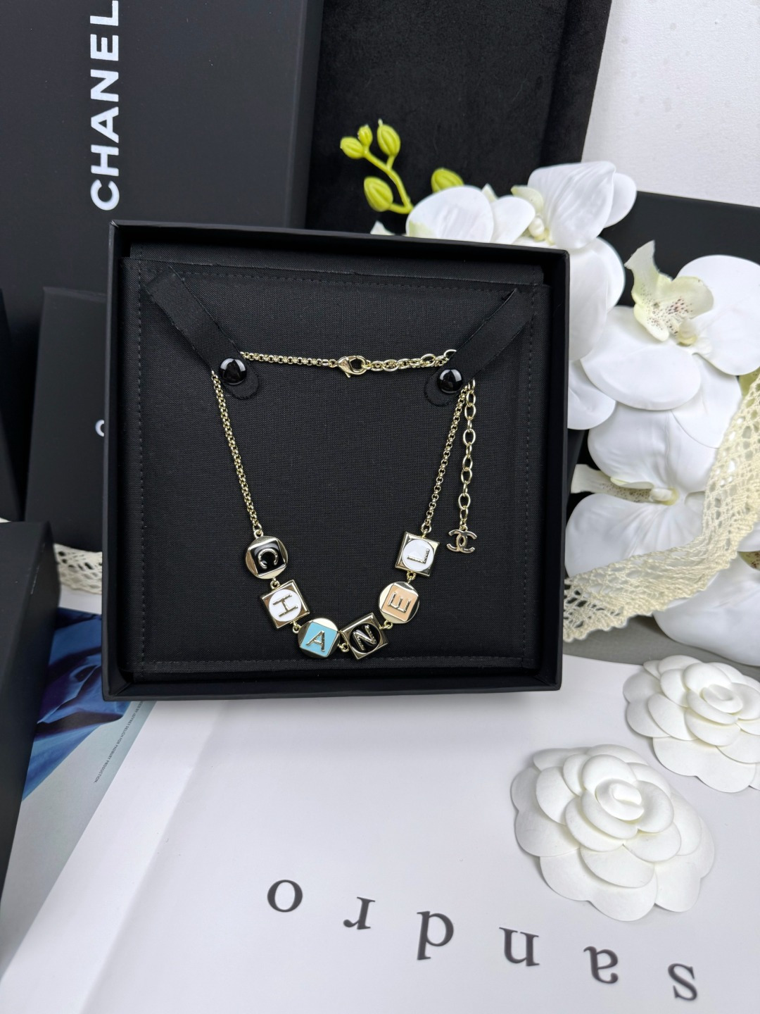 Chanel Geometric Enamel Charms Necklace - Original Replica Club