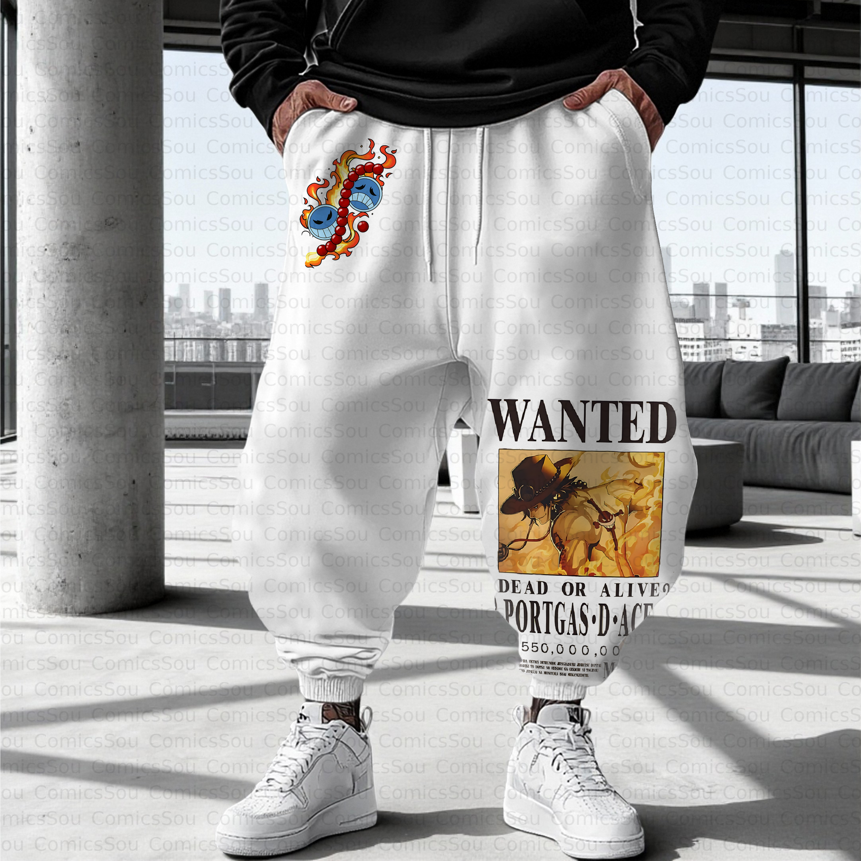 Unisex Casual Anime Streetwear Pant