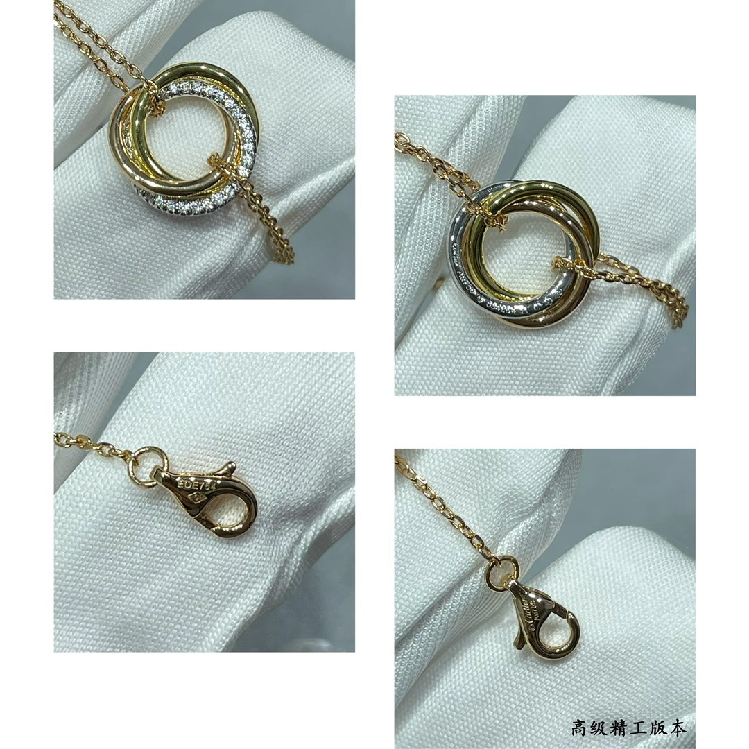 Cartier Diamond Trinity Chain Bracelet - Original Replica Club