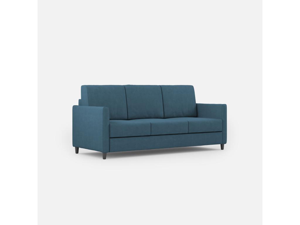 Sofá Karay de 3 plazas (tres plazas de 60 cm) dimensiones exteriores L.198 cm, color avio