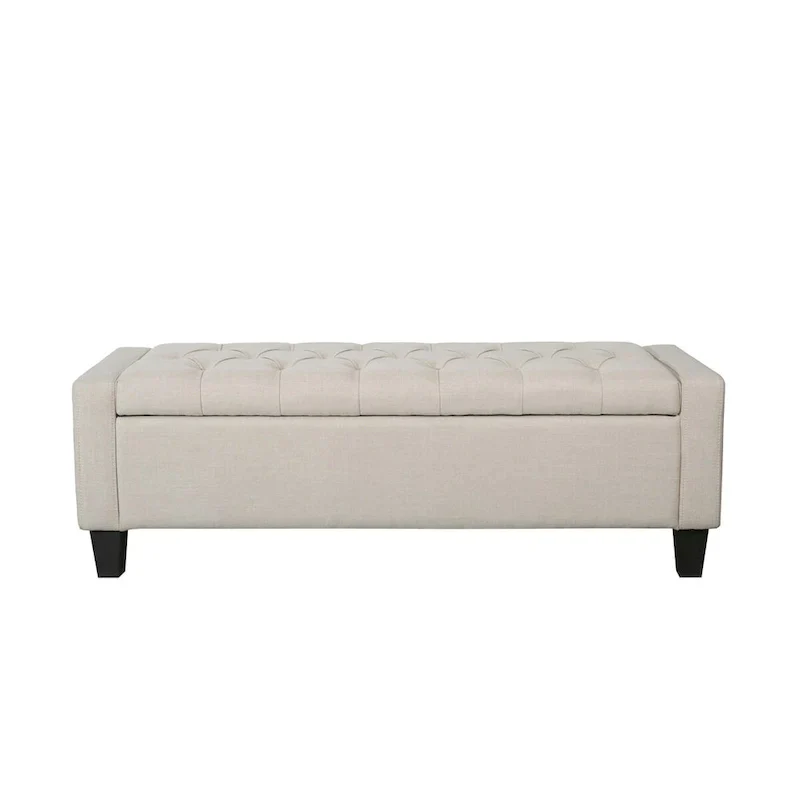 Porthos Home Wren Upholstered Button-Tufted Storage Bench