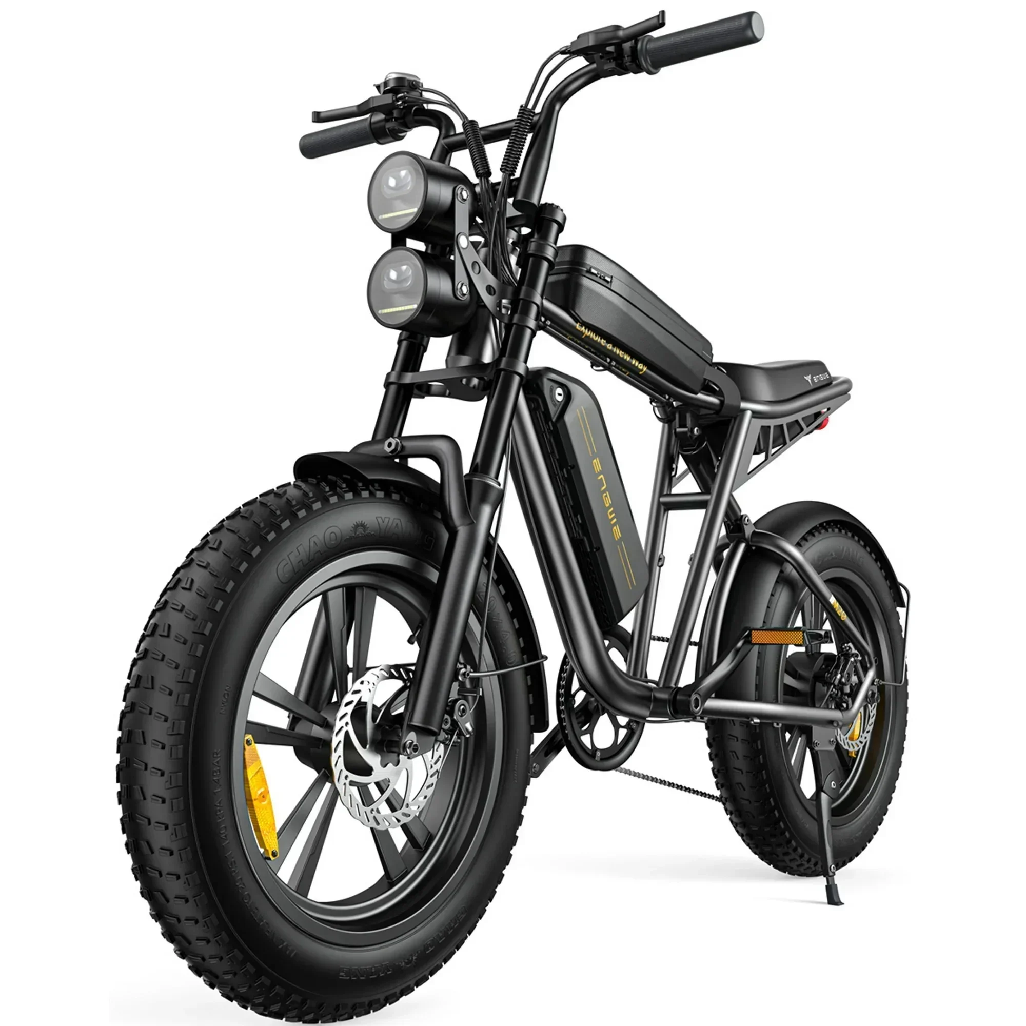 AKEZ Adult Electric Bike 1000W 28 mph 48V 13A 20*4.0in Fat Tire Full Suspension 7-Speed - M20 AKEZ Adult Electric Bike 1000W 28 mph 48V 13A 20*4.0in Fat Tire Full Suspension 7-Speed - M20