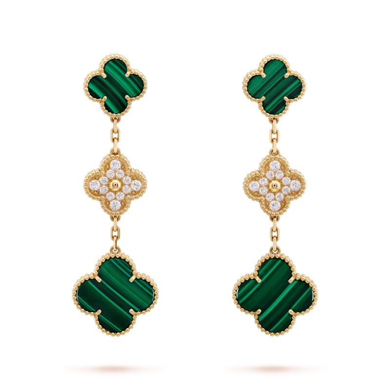 Replicate Magic Alhambra earrings, 3 motifs(1:1 replica) - Original Replica Club
